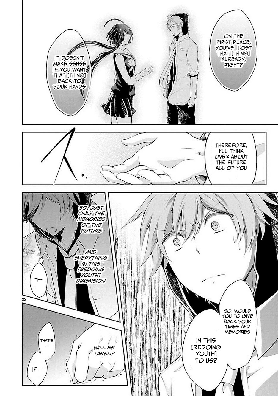 Hensokukei Quadrangle Chapter 17 page 22 - Chapter 17: Blown by The Eternal Wind