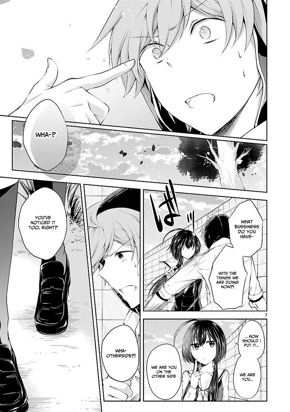 Hensokukei Quadrangle Chapter 17 page 7 - Chapter 17: Blown by The Eternal Wind