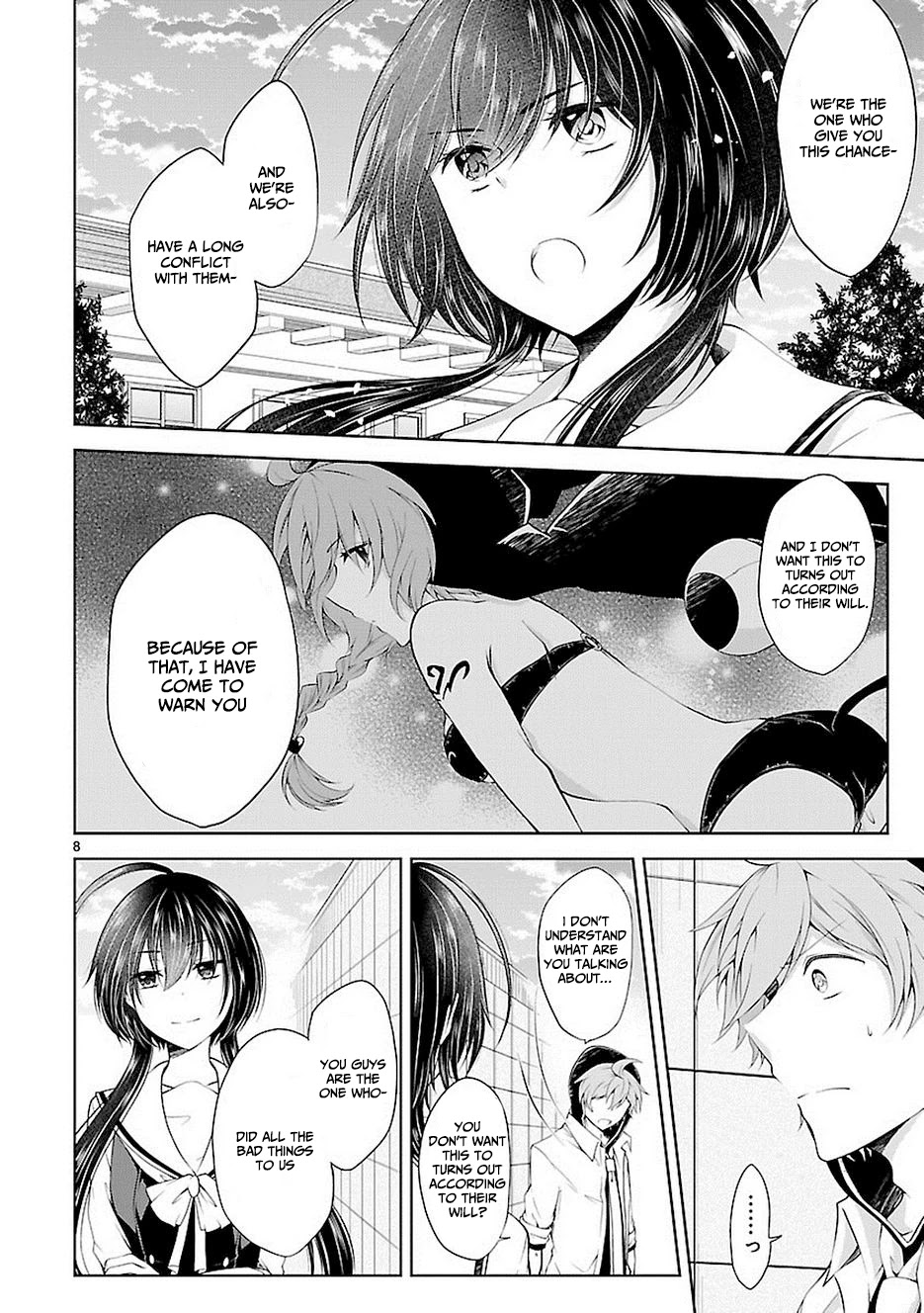 Hensokukei Quadrangle Chapter 17 page 8 - Chapter 17: Blown by The Eternal Wind