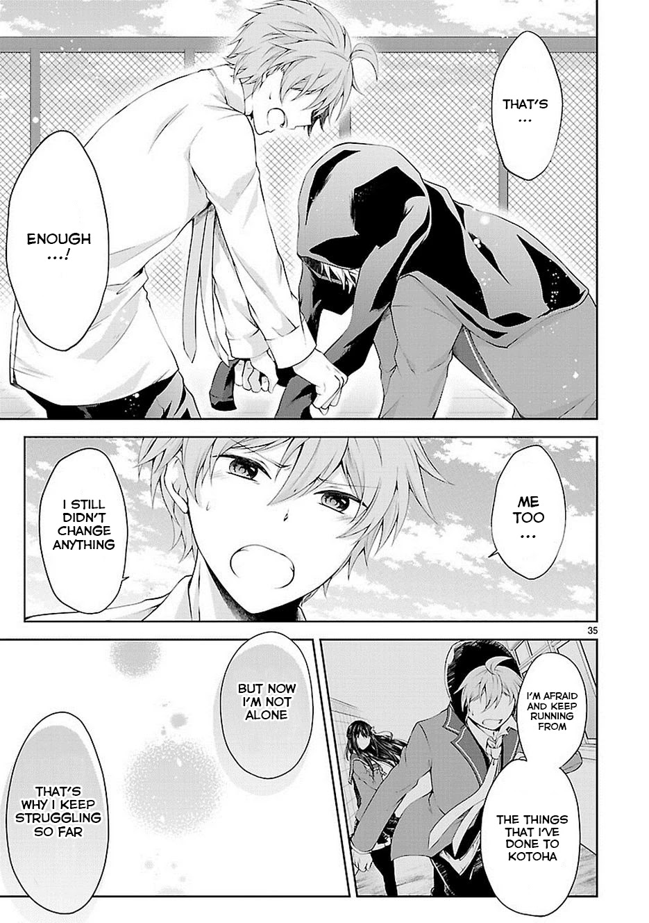 Hensokukei Quadrangle Chapter 18 page 35 - Chapter 18: Kyrie Eleison