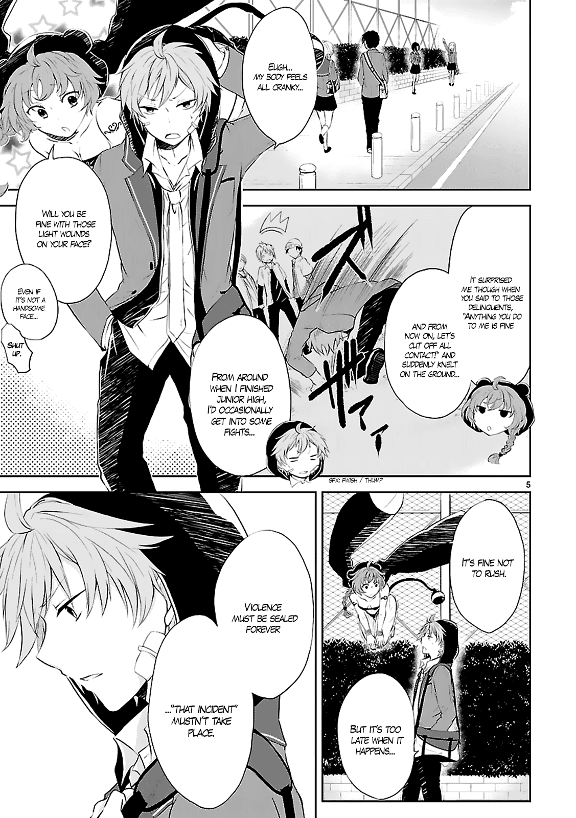 Hensokukei Quadrangle Chapter 2 page 7 - Chapter 2: Please, Be My Friend