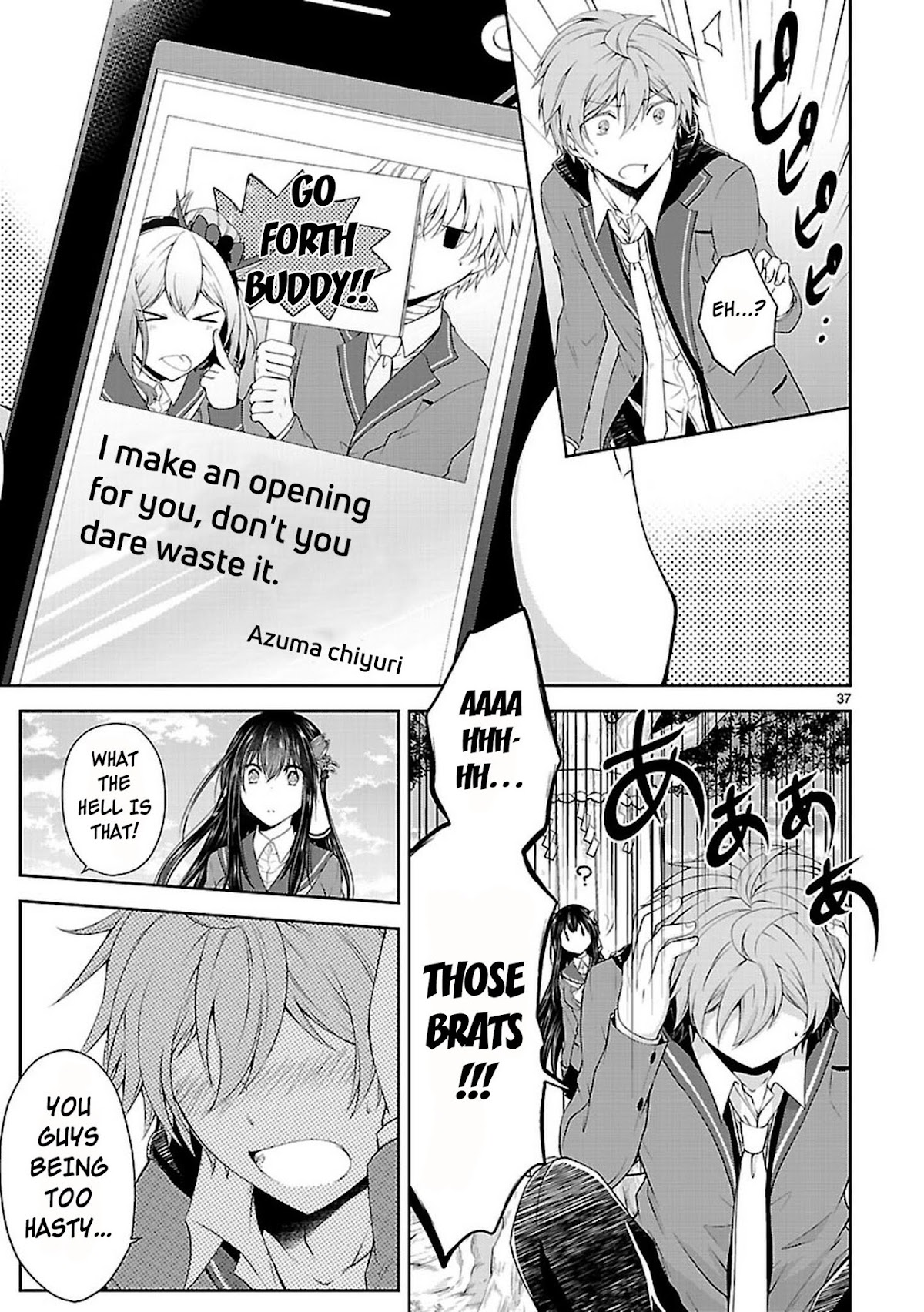 Hensokukei Quadrangle Chapter 20 page 37 - Chapter 20: Bouquet of Love