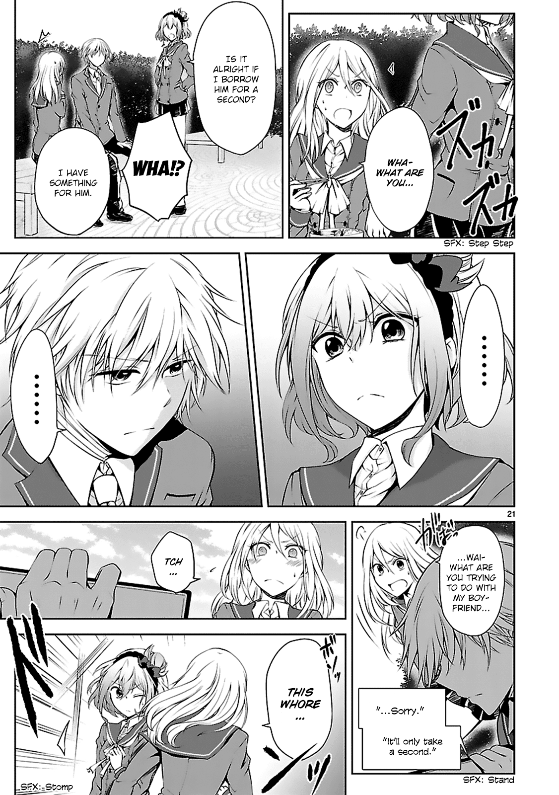Hensokukei Quadrangle Chapter 7 page 23 - Chapter 7: The Rabbits' Dillema