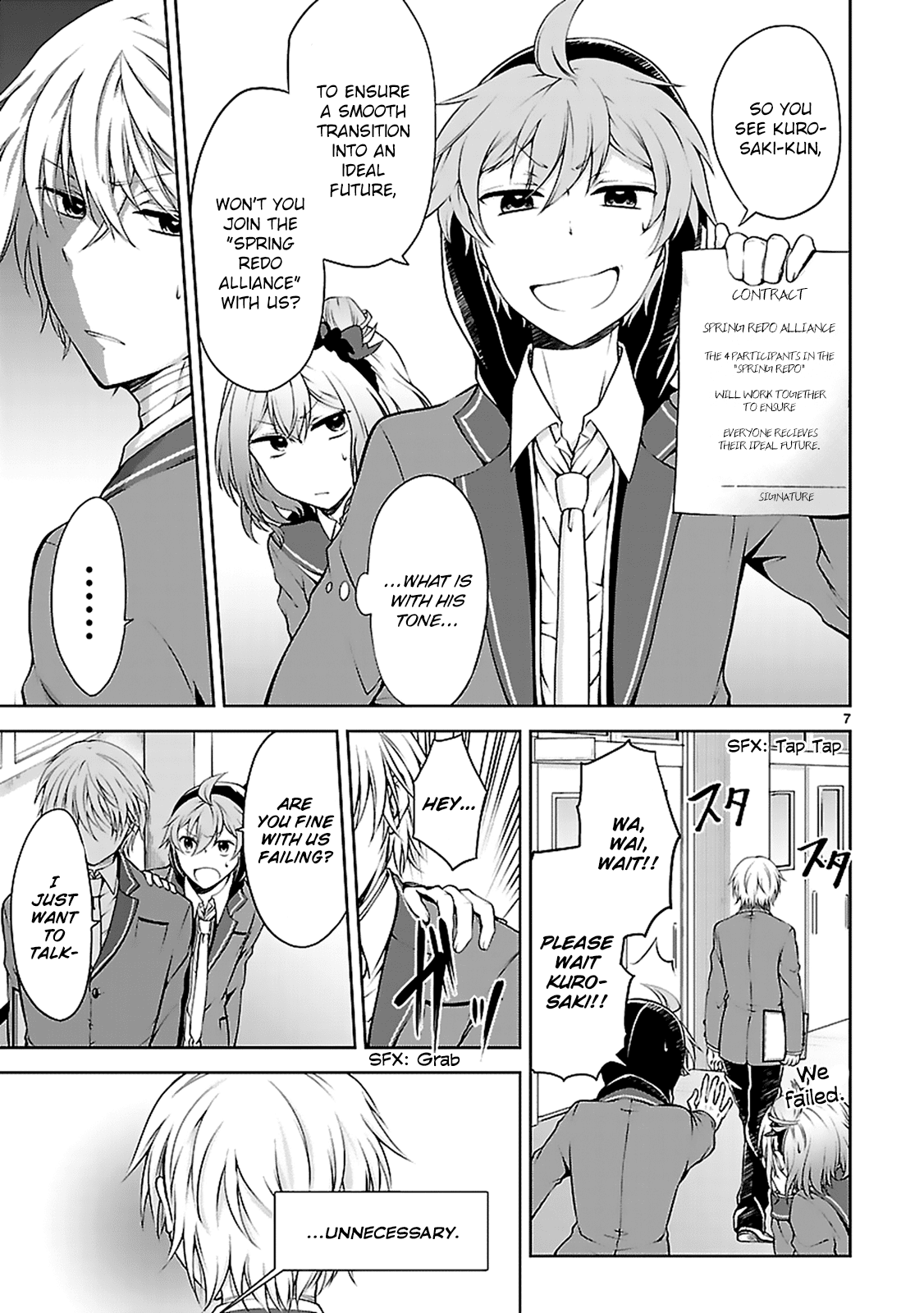 Hensokukei Quadrangle Chapter 7 page 9 - Chapter 7: The Rabbits' Dillema