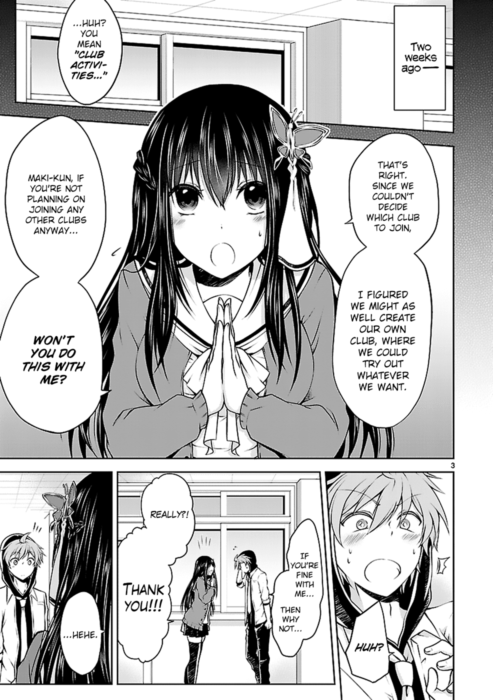 Hensokukei Quadrangle Chapter 8 page 4 - Chapter 8: Maki Eiji's Situation