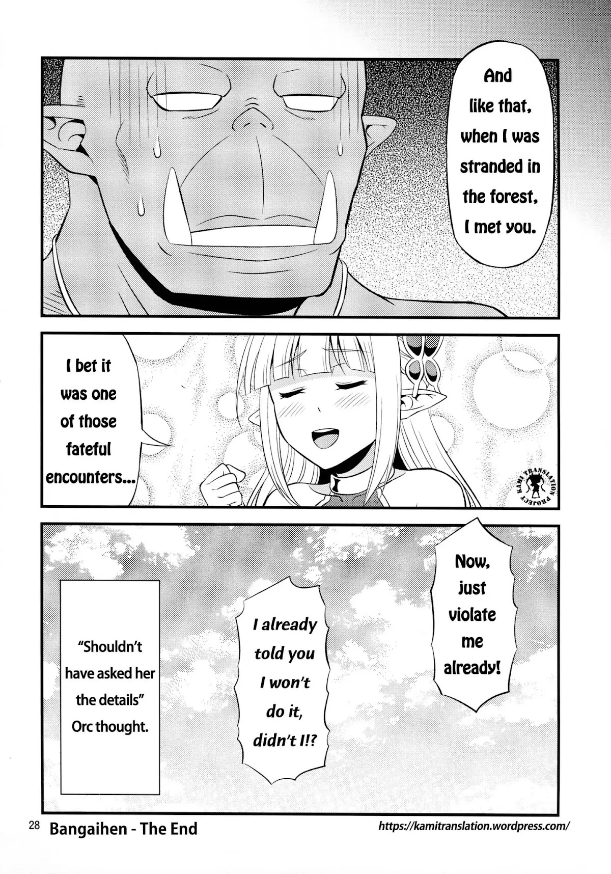 Hentai Elf to Majime Orc Chapter 2.5 page 8 - Chapter 2.5