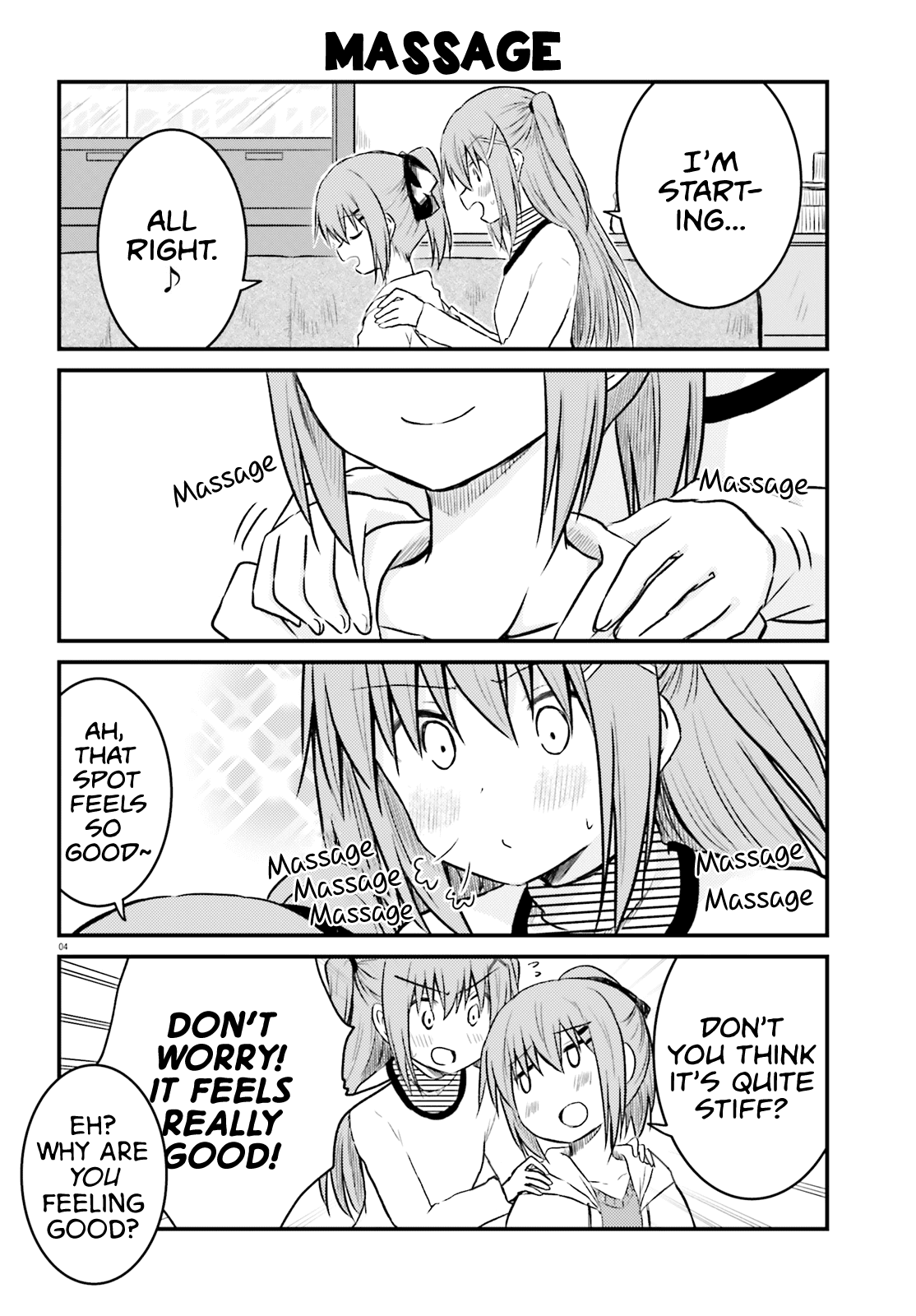 Her Elder Sister Has a Crush on Her, But She Doesn't Mind Chapter 10 page 4 - Chapter 10: Siscon Elder Sister and Massage