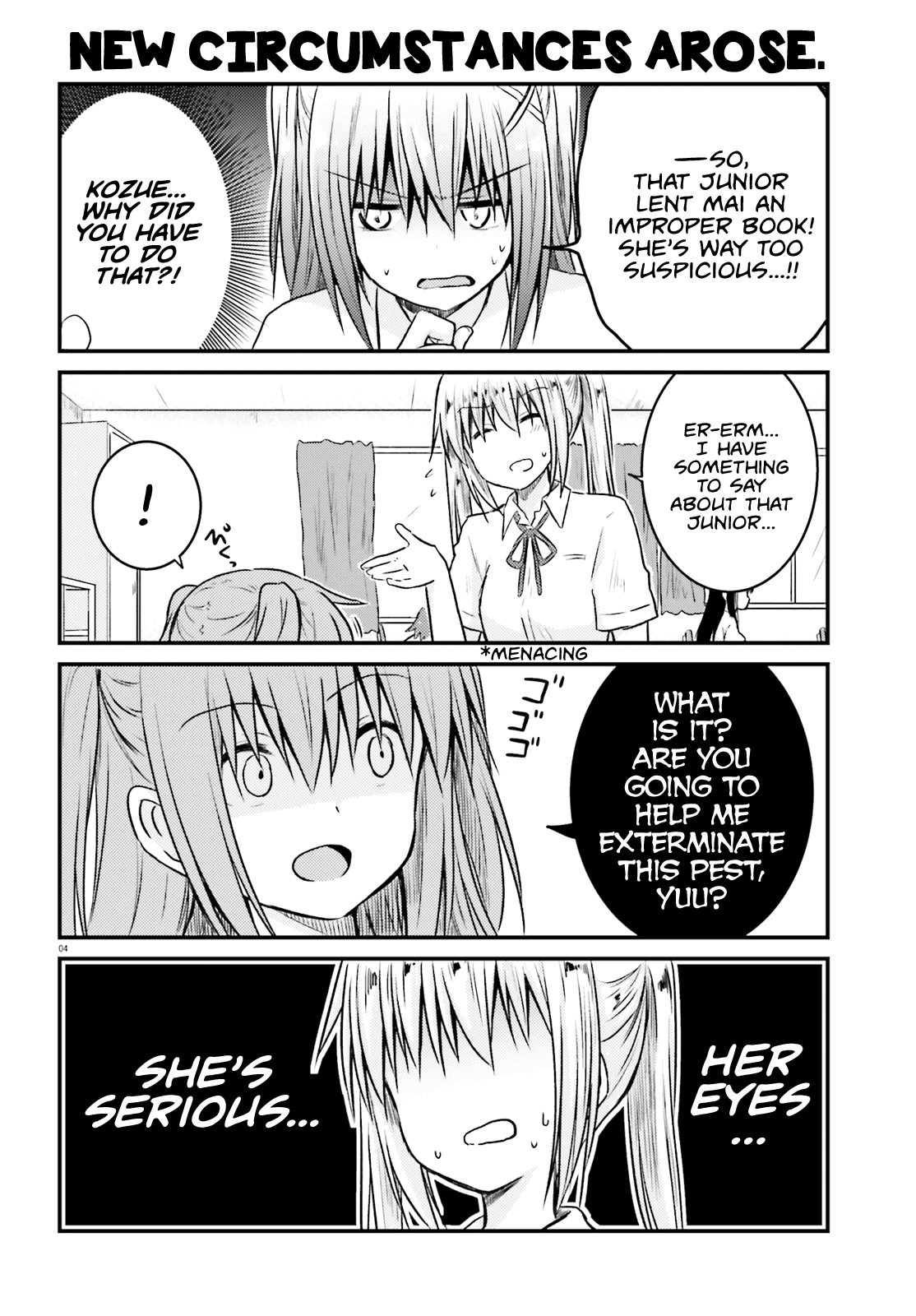 Her Elder Sister Has a Crush on Her, But She Doesn't Mind Chapter 12 page 4 - Chapter 12: Siscon Elder Sister and Little Sister's Junior