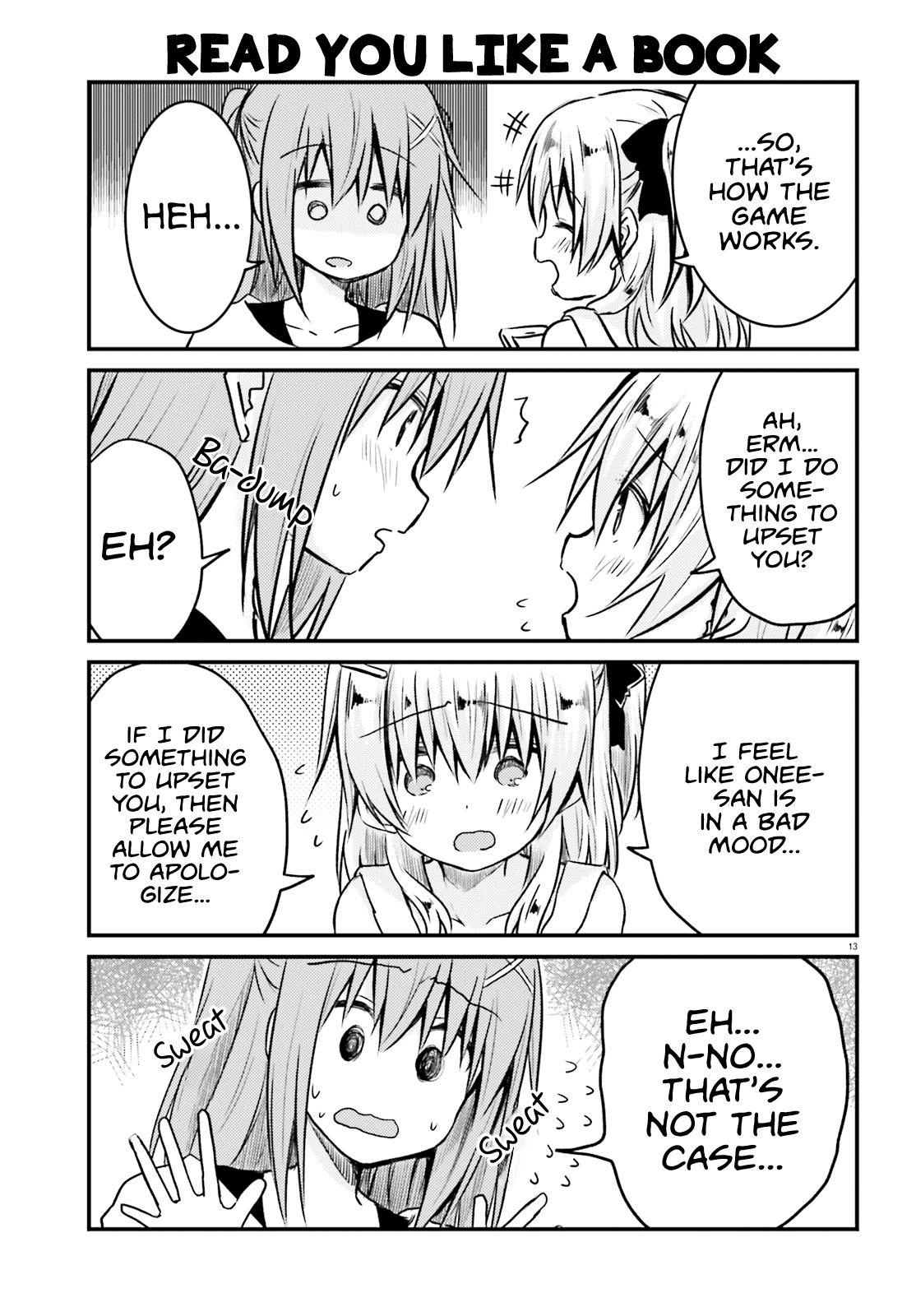Her Elder Sister Has a Crush on Her, But She Doesn't Mind Chapter 14 page 13 - Chapter 14: Siscon Elder Sister and Little Sister's Junior Coming Over