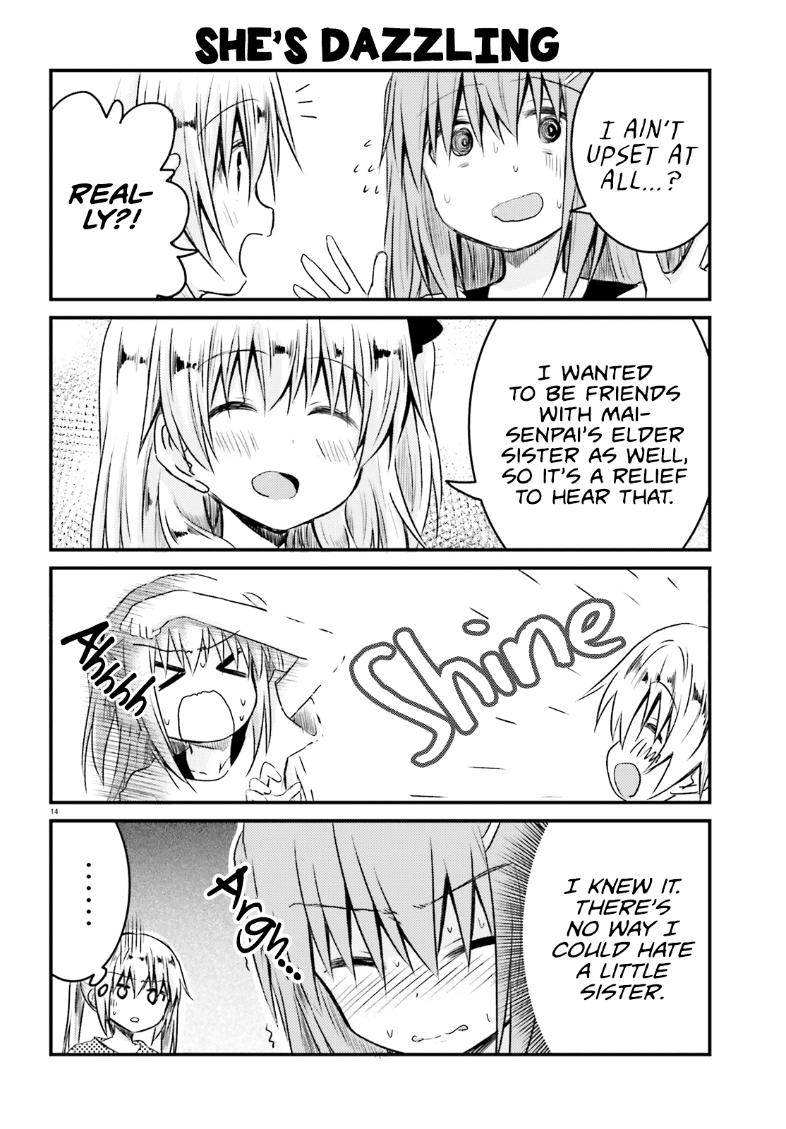 Her Elder Sister Has a Crush on Her, But She Doesn't Mind Chapter 14 page 14 - Chapter 14: Siscon Elder Sister and Little Sister's Junior Coming Over