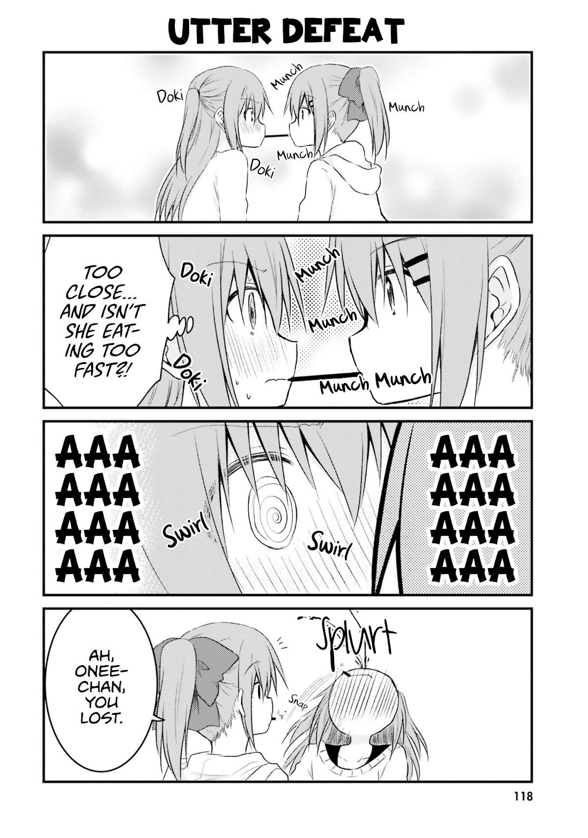 Her Elder Sister Has a Crush on Her, But She Doesn't Mind Chapter 15.5 page 4 - Chapter 15.5: Siscon Elder Sister and Pocky Game