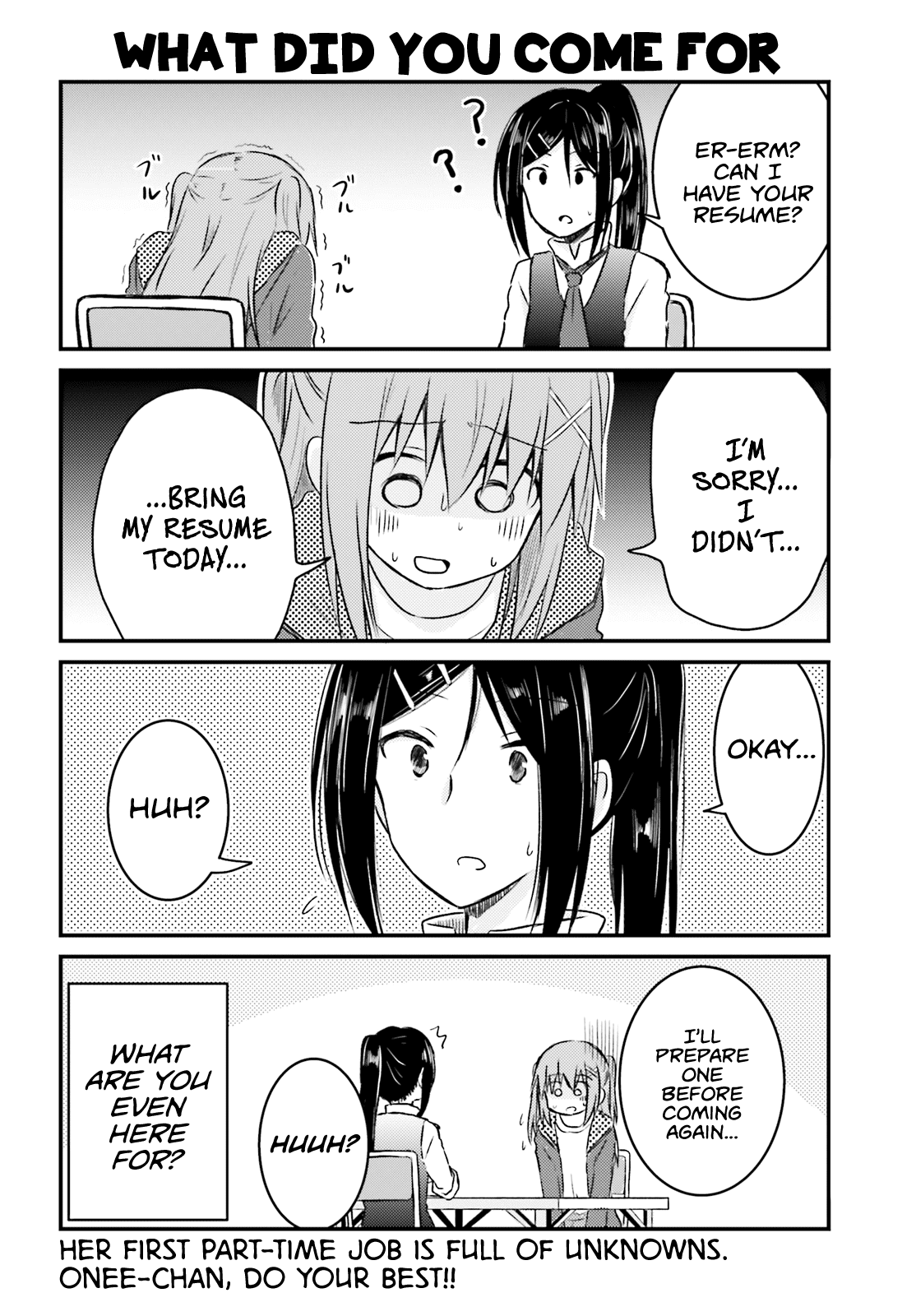 Her Elder Sister Has a Crush on Her, But She Doesn't Mind Chapter 17 page 12 - Chapter 17: Siscon Elder Sister and First Part-Time Job