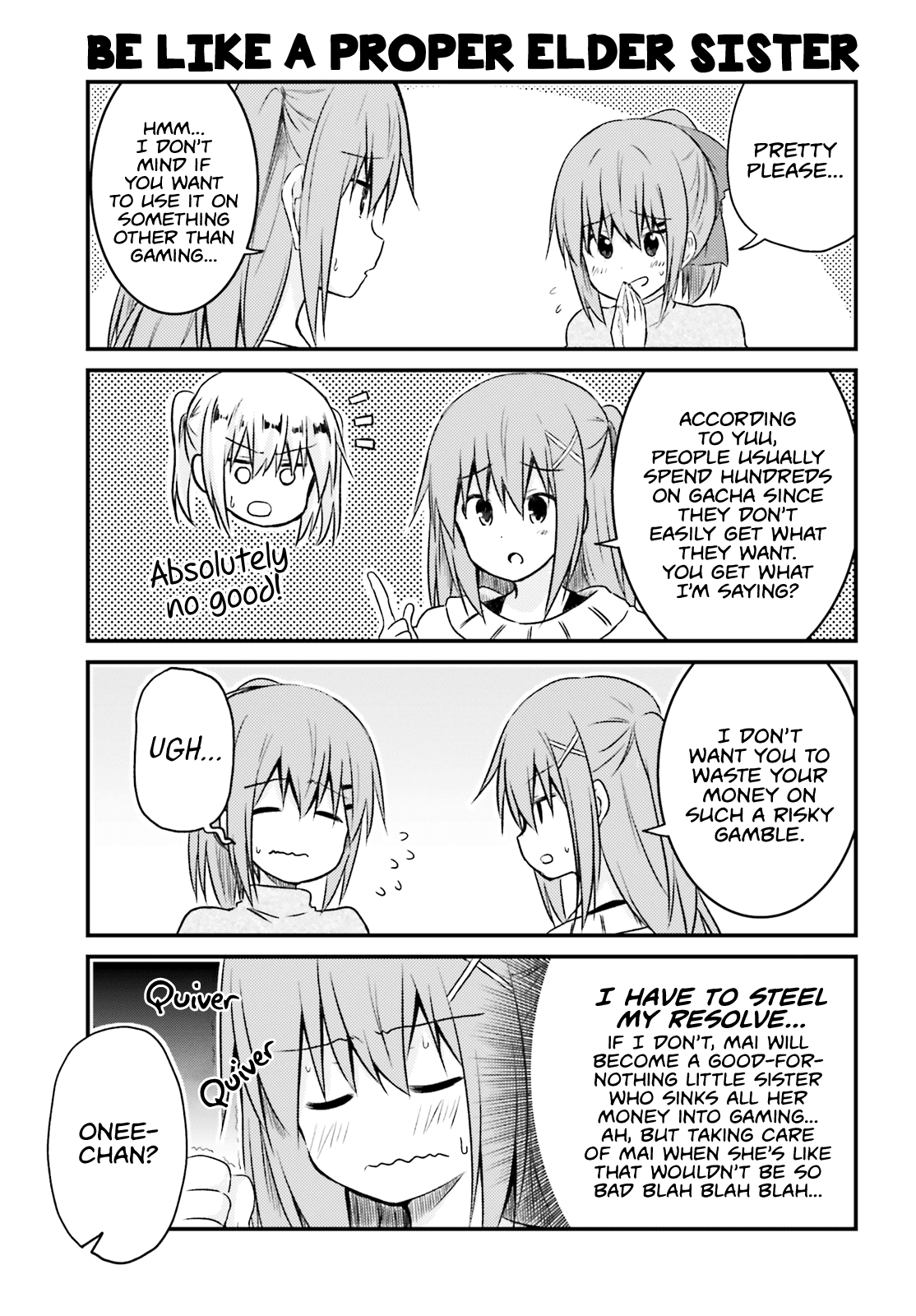 Her Elder Sister Has a Crush on Her, But She Doesn't Mind Chapter 17 page 5 - Chapter 17: Siscon Elder Sister and First Part-Time Job
