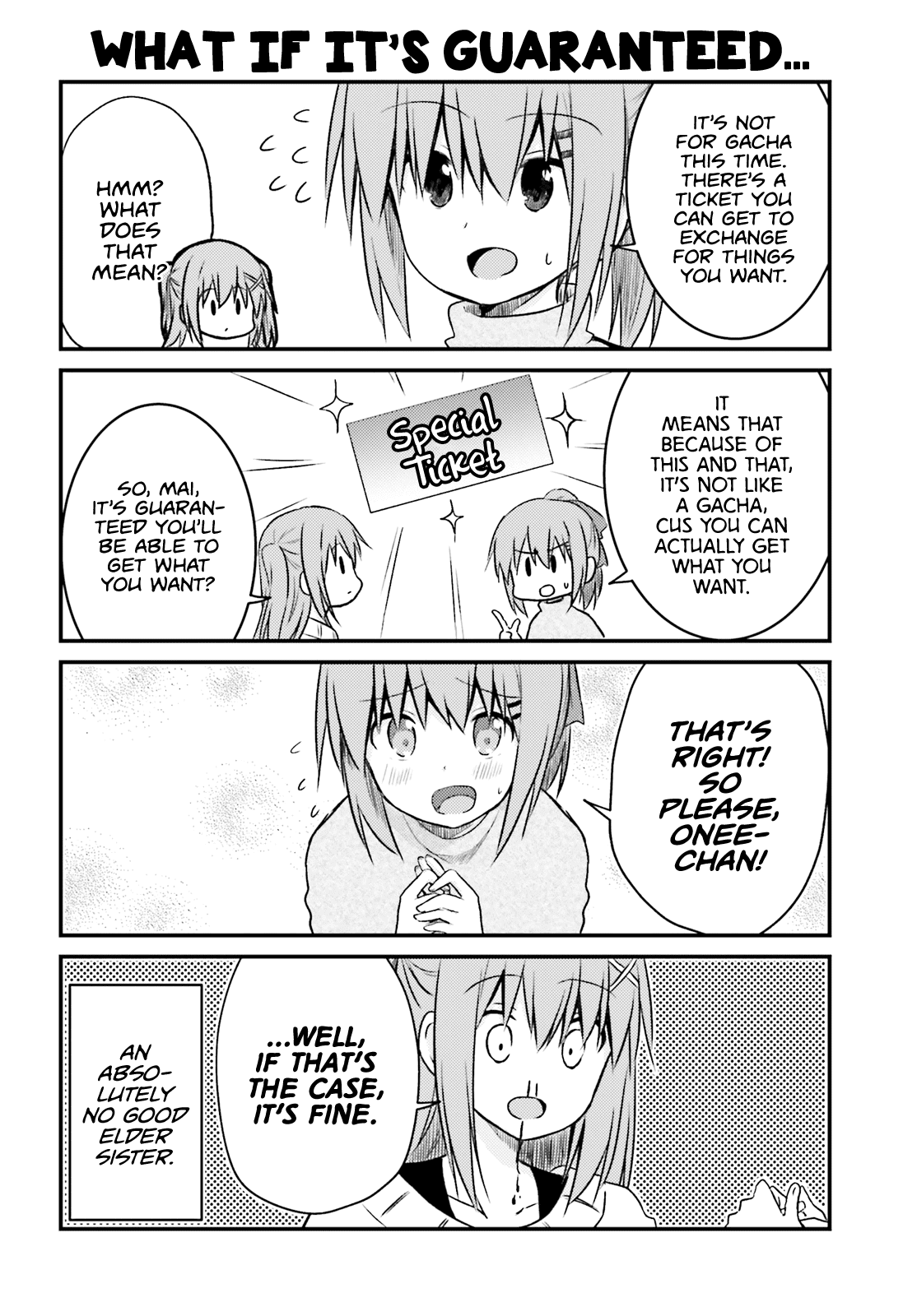 Her Elder Sister Has a Crush on Her, But She Doesn't Mind Chapter 17 page 6 - Chapter 17: Siscon Elder Sister and First Part-Time Job