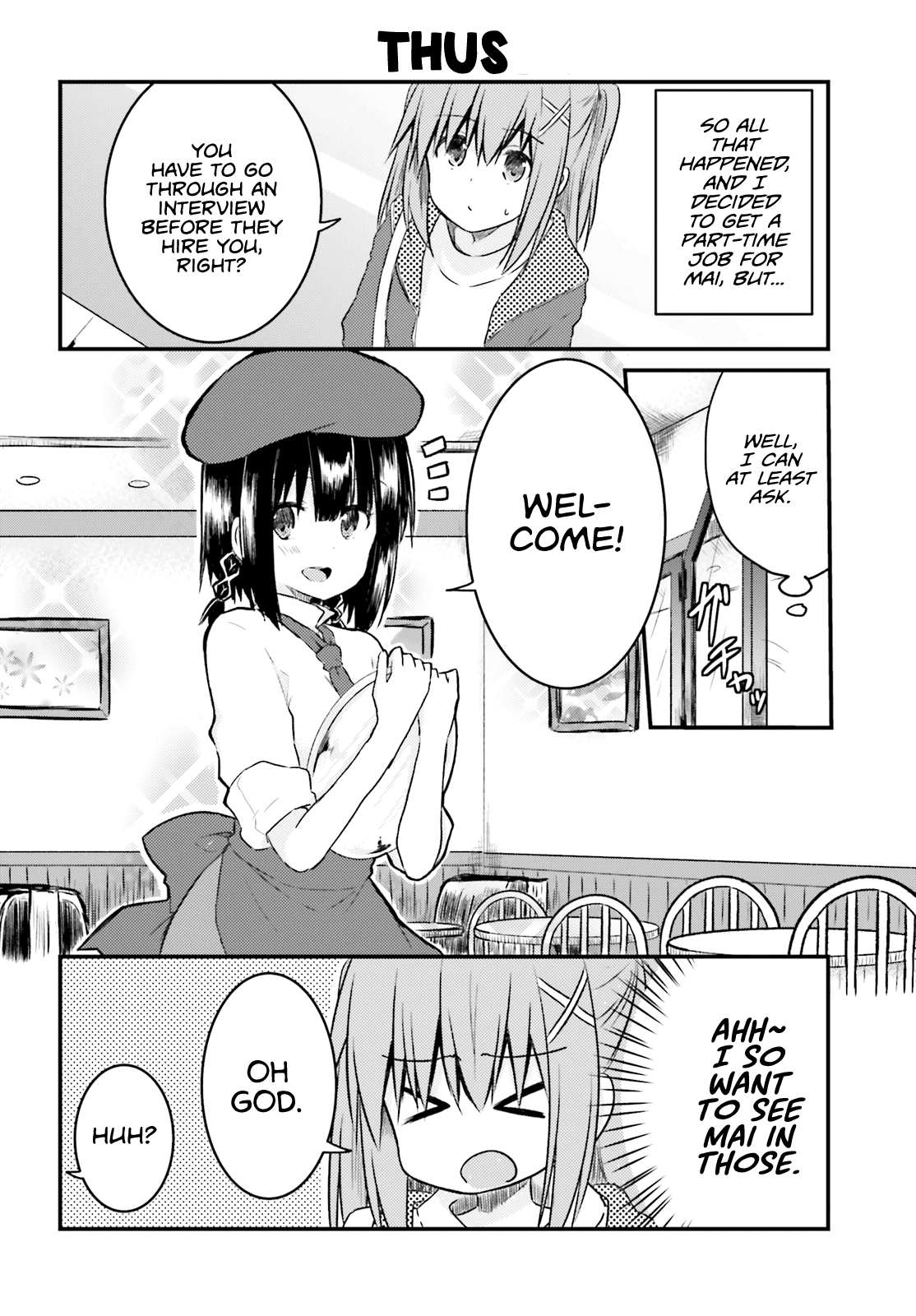 Her Elder Sister Has a Crush on Her, But She Doesn't Mind Chapter 17 page 8 - Chapter 17: Siscon Elder Sister and First Part-Time Job