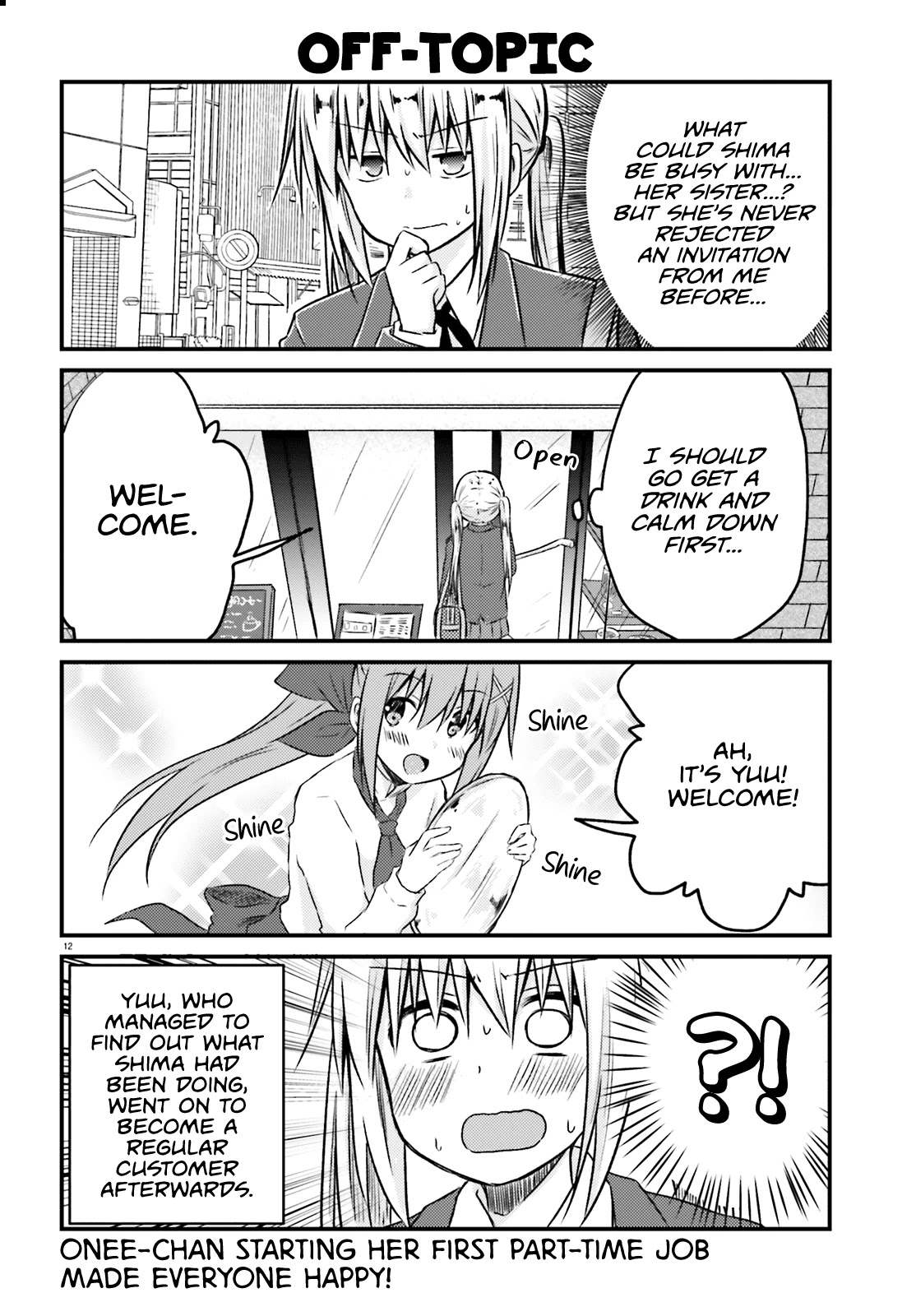 Her Elder Sister Has a Crush on Her, But She Doesn't Mind Chapter 19 page 12 - Chapter 19: Siscon Elder Sister and First Part-Time Job