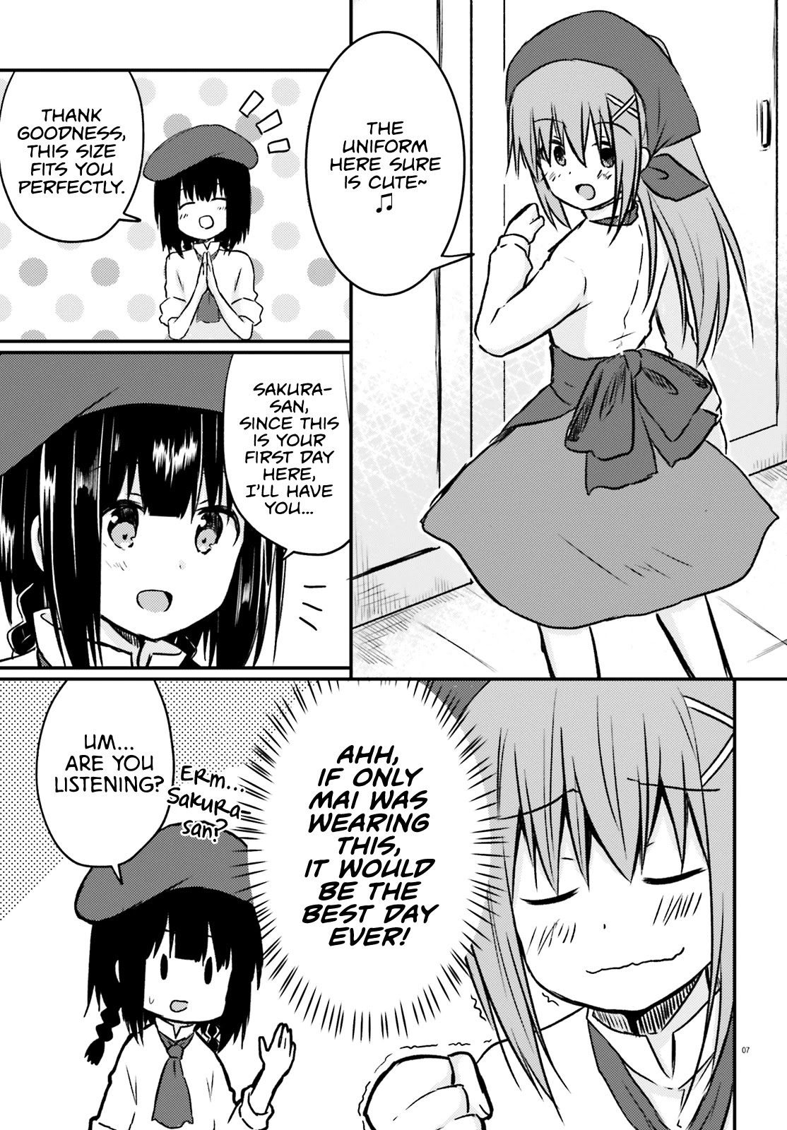 Her Elder Sister Has a Crush on Her, But She Doesn't Mind Chapter 19 page 7 - Chapter 19: Siscon Elder Sister and First Part-Time Job