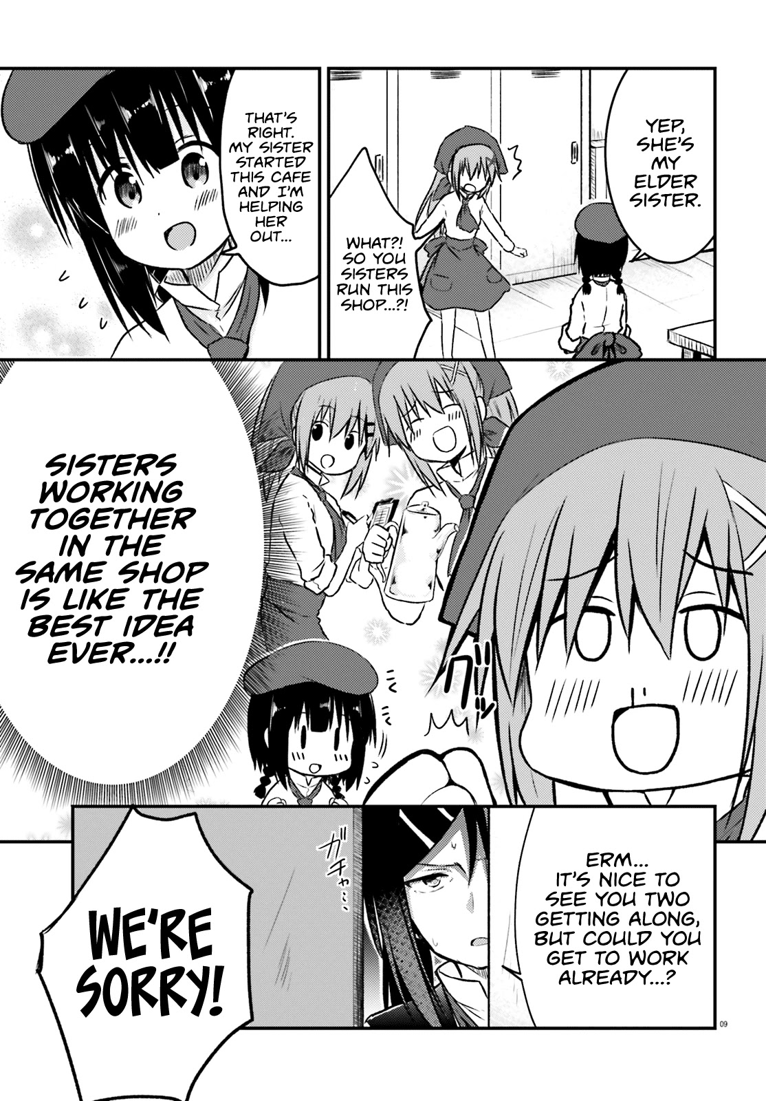 Her Elder Sister Has a Crush on Her, But She Doesn't Mind Chapter 19 page 9 - Chapter 19: Siscon Elder Sister and First Part-Time Job