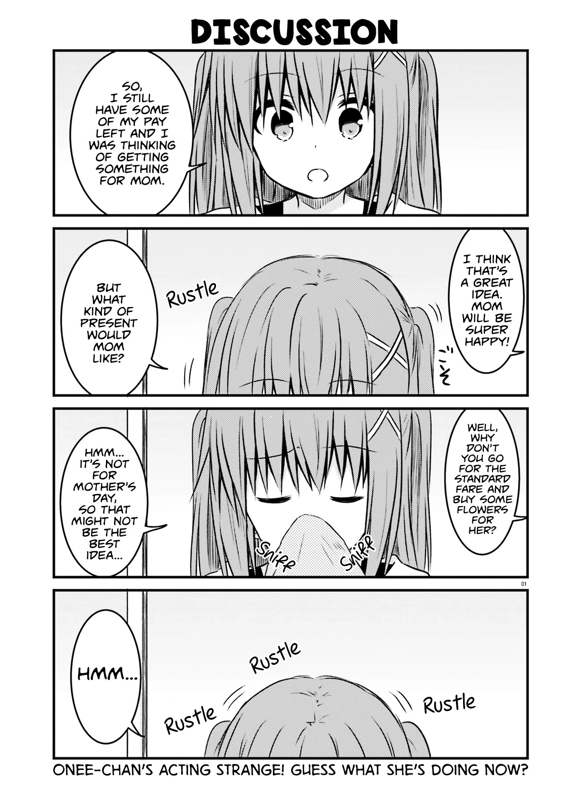 Her Elder Sister Has a Crush on Her, But She Doesn't Mind Chapter 22 page 1 - Chapter 22: Siscon Elder Sister and the Correct Way to Use Your Pay