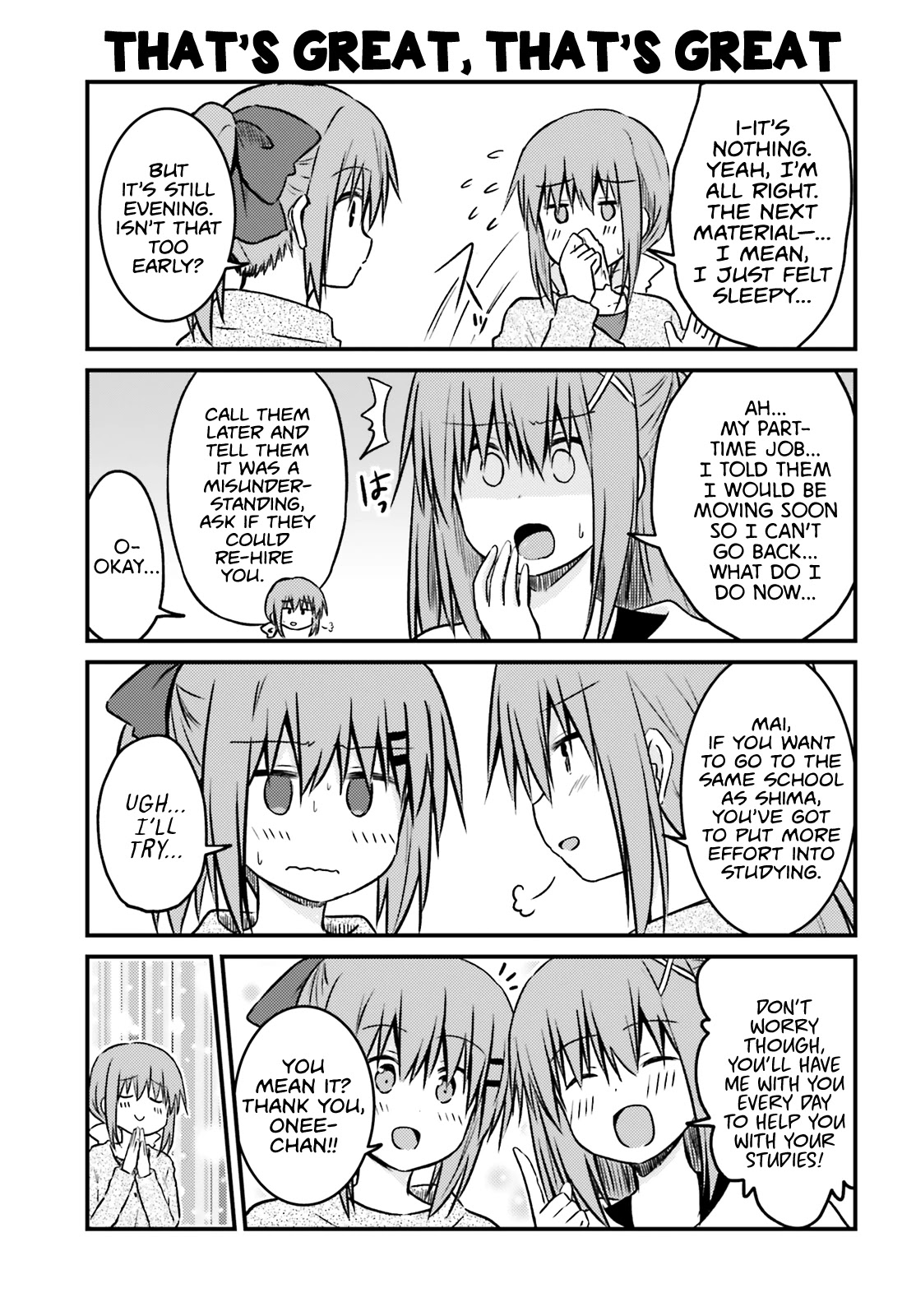 Her Elder Sister Has a Crush on Her, But She Doesn't Mind Chapter 26 page 11 - Chapter 26: The Mother Who's Drawn a Book About a Siscon Elder Sister and the Little Sister That Doesn't Mind [END]