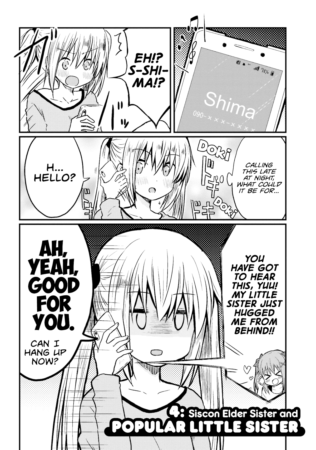 Her Elder Sister Has a Crush on Her, But She Doesn't Mind Chapter 4 page 2 - Chapter 4: Siscon Elder Sister and Popular Little Sister
