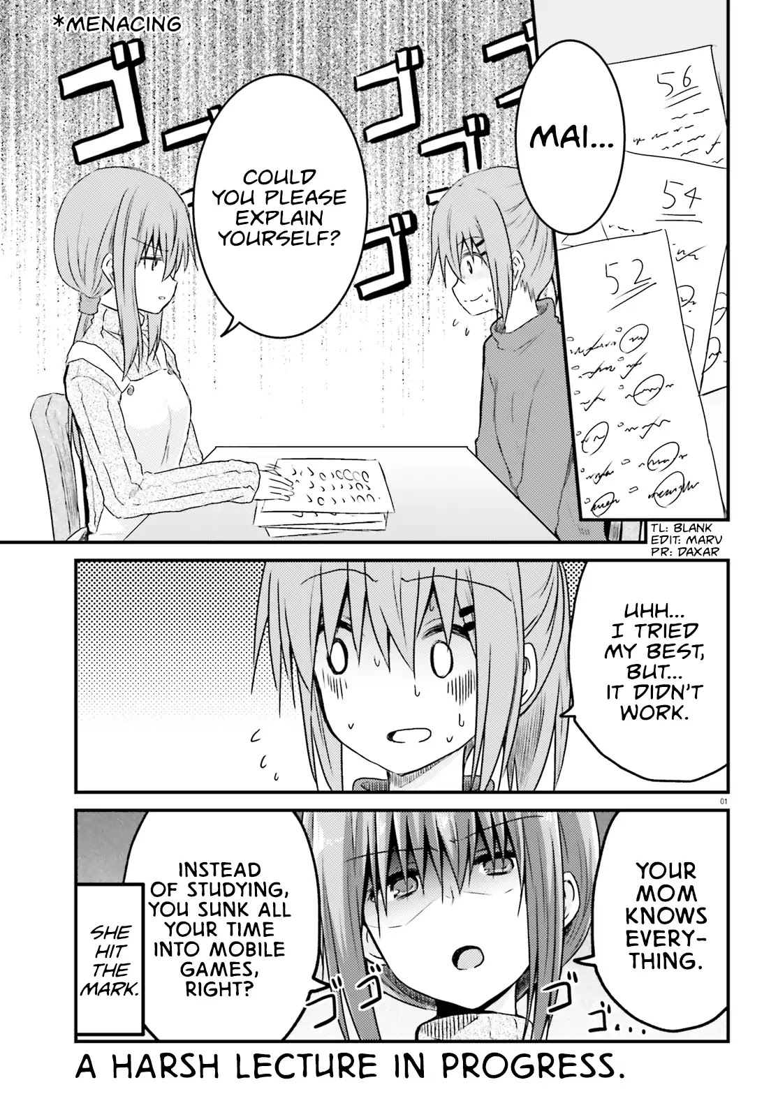 Her Elder Sister Has a Crush on Her, But She Doesn't Mind Chapter 9 page 1 - Chapter 9: Siscon Elder Sister and a Little Sister With Bad Grades