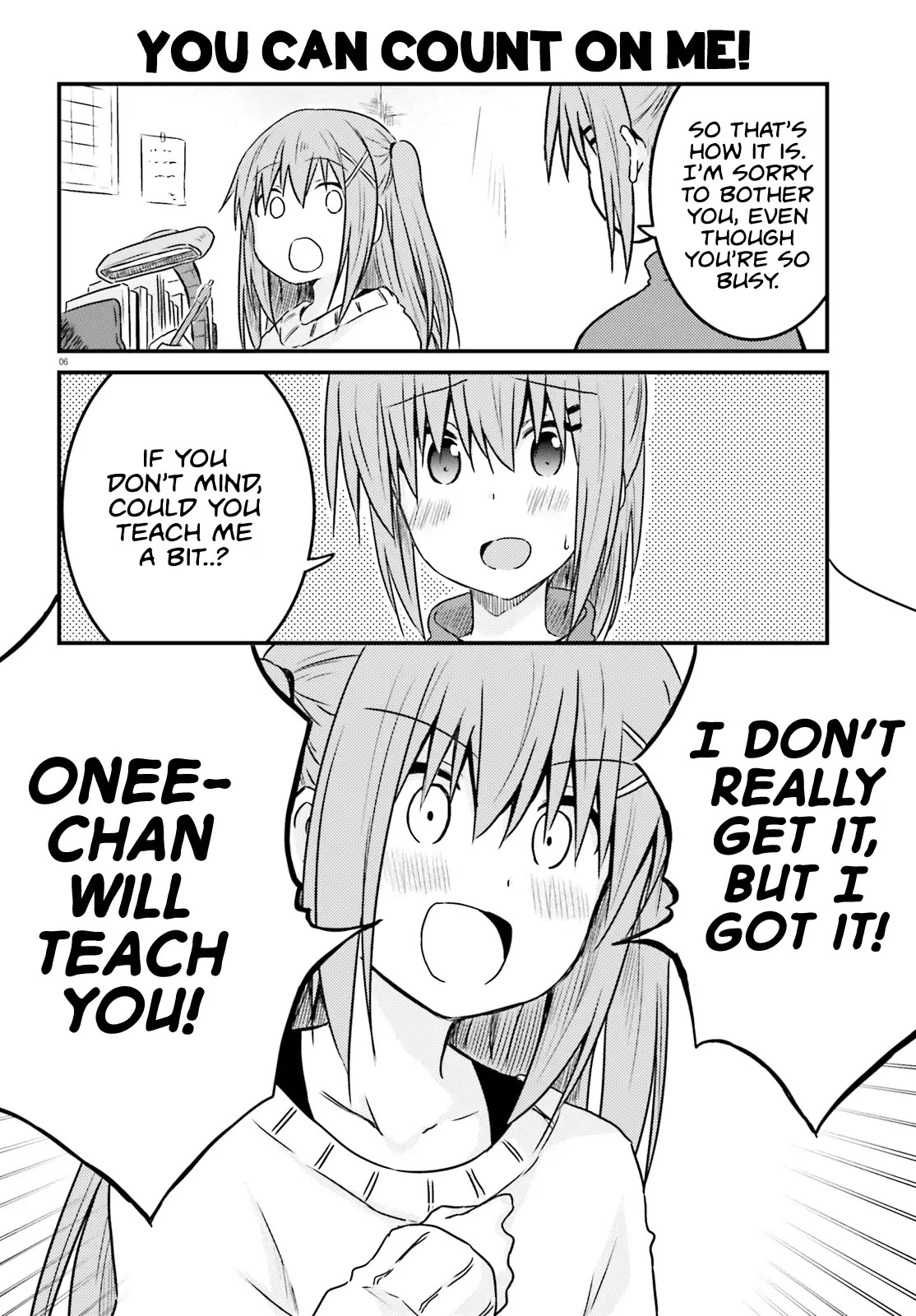 Her Elder Sister Has a Crush on Her, But She Doesn't Mind Chapter 9 page 6 - Chapter 9: Siscon Elder Sister and a Little Sister With Bad Grades