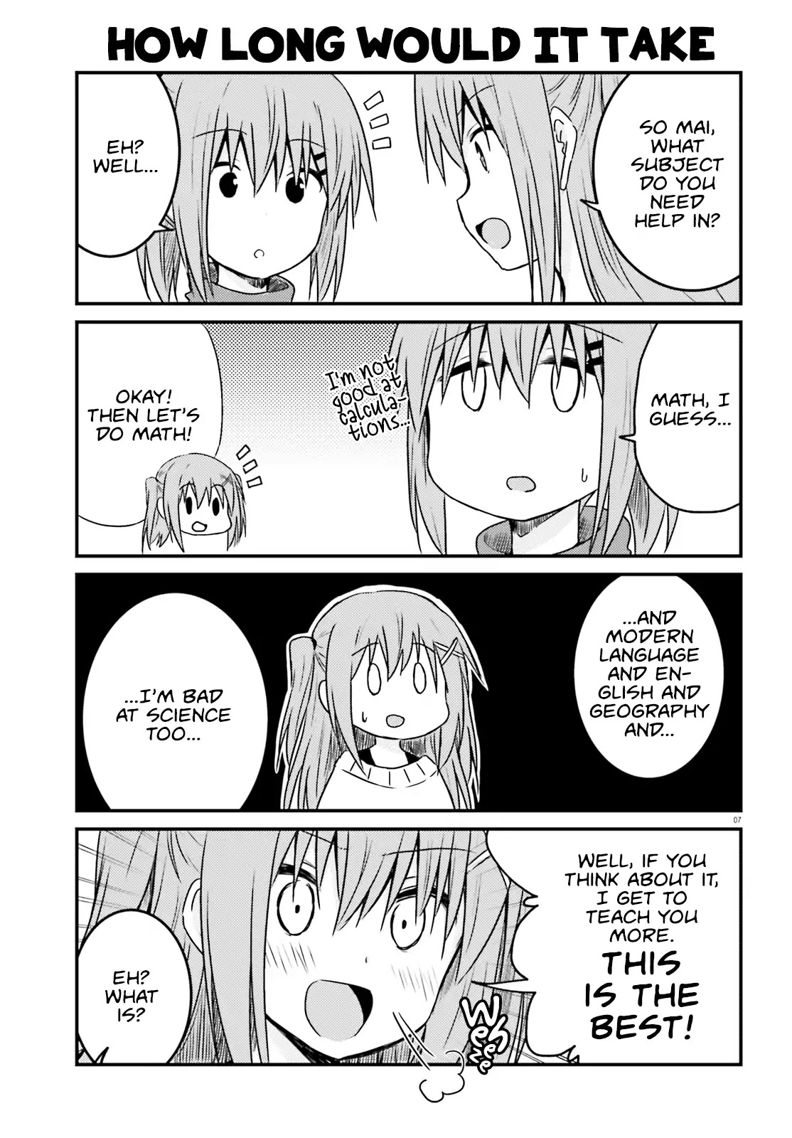 Her Elder Sister Has a Crush on Her, But She Doesn't Mind Chapter 9 page 7 - Chapter 9: Siscon Elder Sister and a Little Sister With Bad Grades