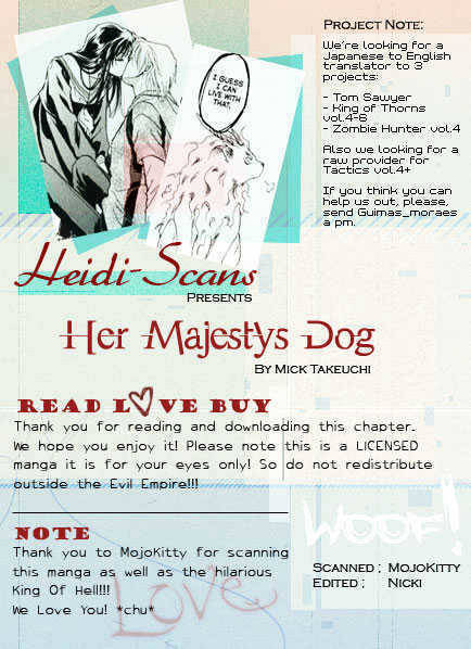 Her Majesty's Dog Chapter 3 page 1 - Chapter 3