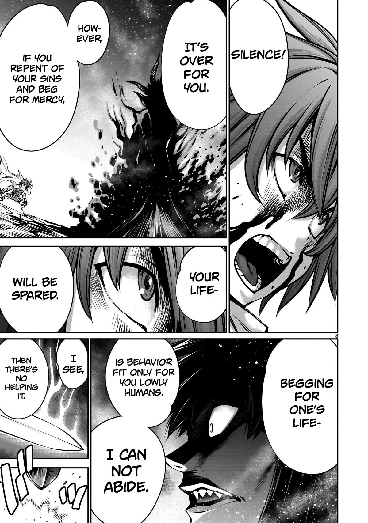 Her Strongest Ability Is Begging for Mercy, the Frustrating World Conquest Adventures of a Former Demon King Chapter 1 page 3 - Chapter 1: "My First Time Begging For Mercy"