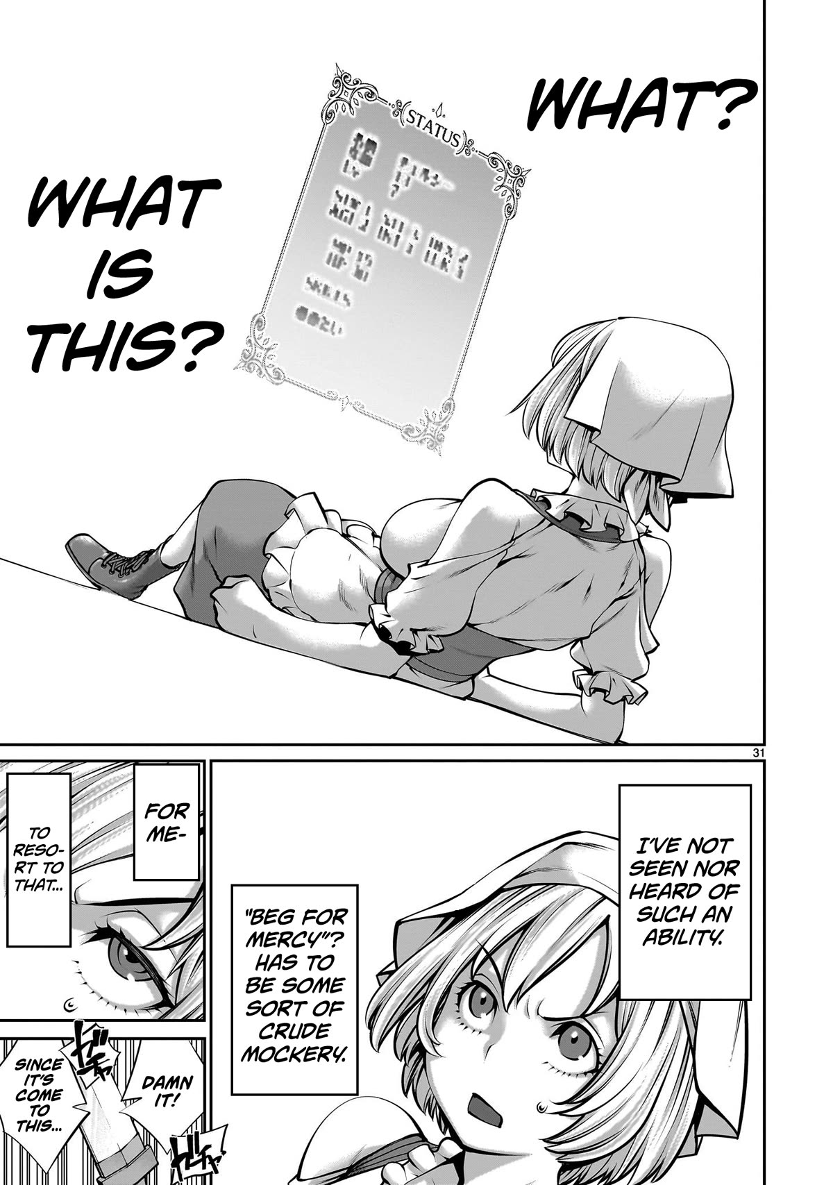 Her Strongest Ability Is Begging for Mercy, the Frustrating World Conquest Adventures of a Former Demon King Chapter 1 page 31 - Chapter 1: "My First Time Begging For Mercy"