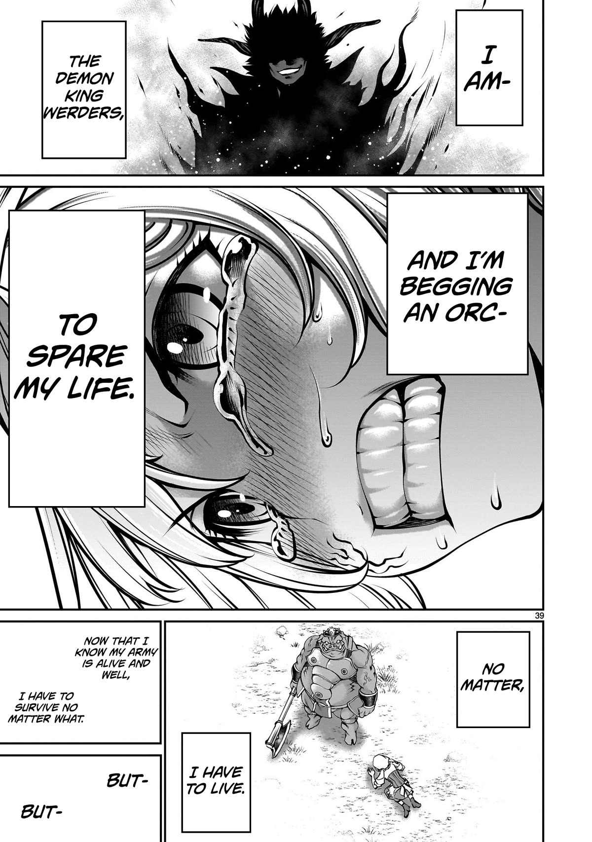 Her Strongest Ability Is Begging for Mercy, the Frustrating World Conquest Adventures of a Former Demon King Chapter 1 page 38 - Chapter 1: "My First Time Begging For Mercy"