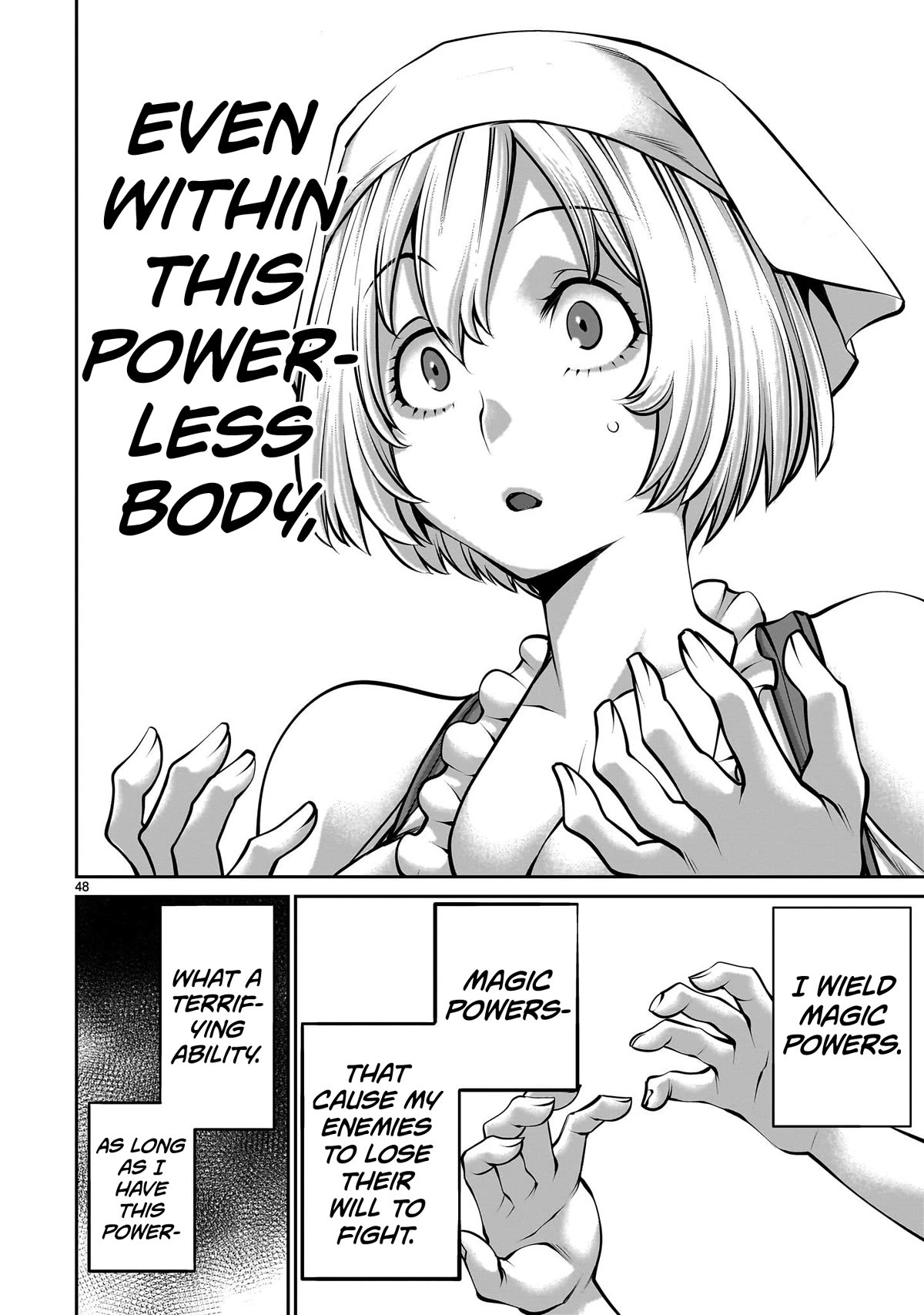 Her Strongest Ability Is Begging for Mercy, the Frustrating World Conquest Adventures of a Former Demon King Chapter 1 page 46 - Chapter 1: "My First Time Begging For Mercy"
