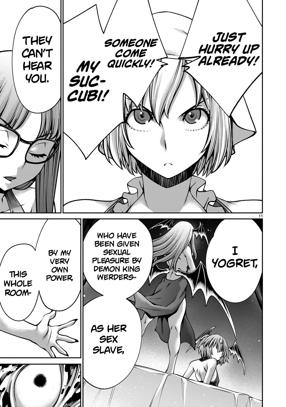 Her Strongest Ability Is Begging for Mercy, the Frustrating World Conquest Adventures of a Former Demon King Chapter 10 page 11 - Chapter 10: "Cucked and Begging For Mercy"