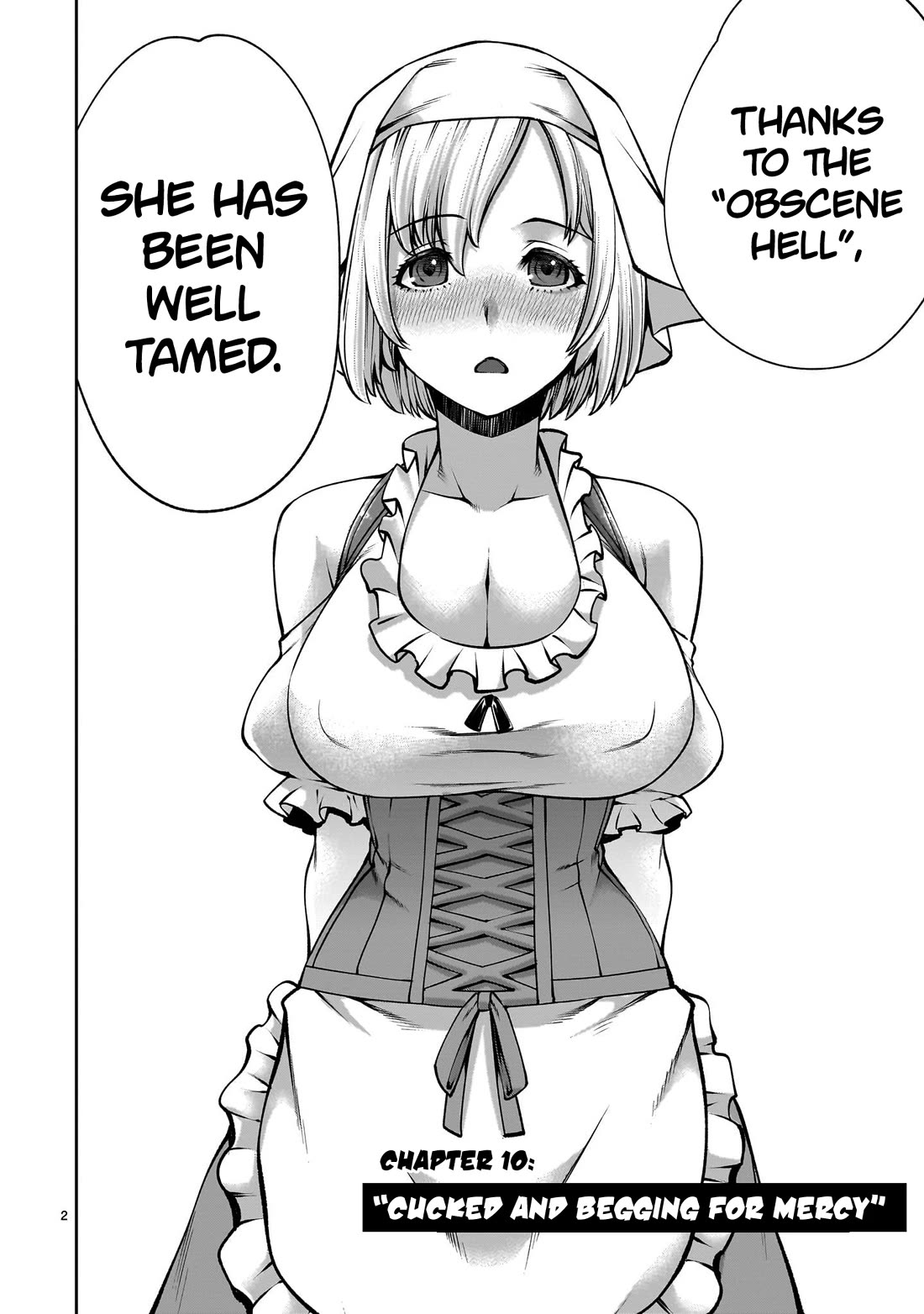Her Strongest Ability Is Begging for Mercy, the Frustrating World Conquest Adventures of a Former Demon King Chapter 10 page 2 - Chapter 10: "Cucked and Begging For Mercy"
