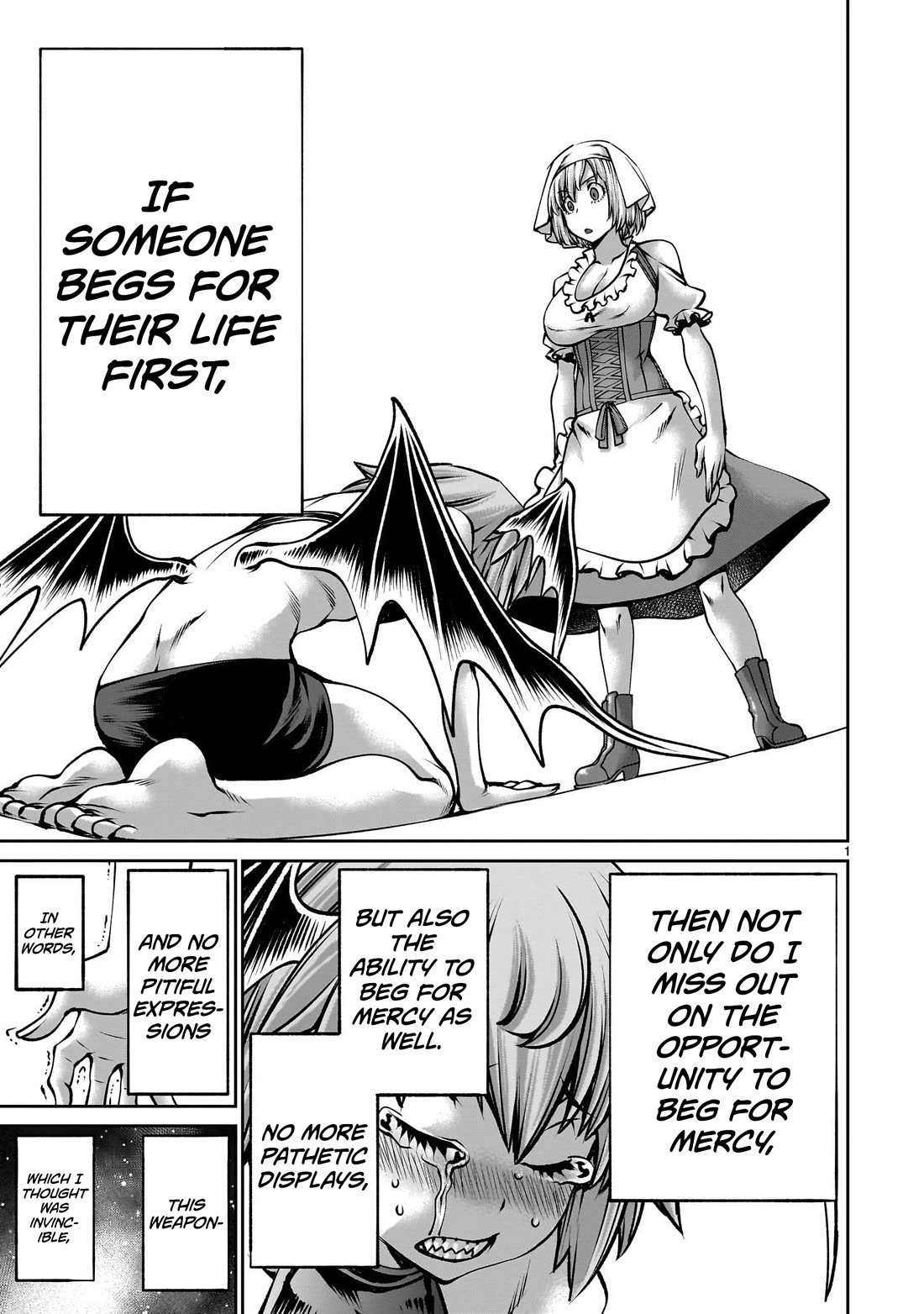 Her Strongest Ability Is Begging for Mercy, the Frustrating World Conquest Adventures of a Former Demon King Chapter 11 page 1 - Chapter 11: "Begging For Mercy From A Servant"