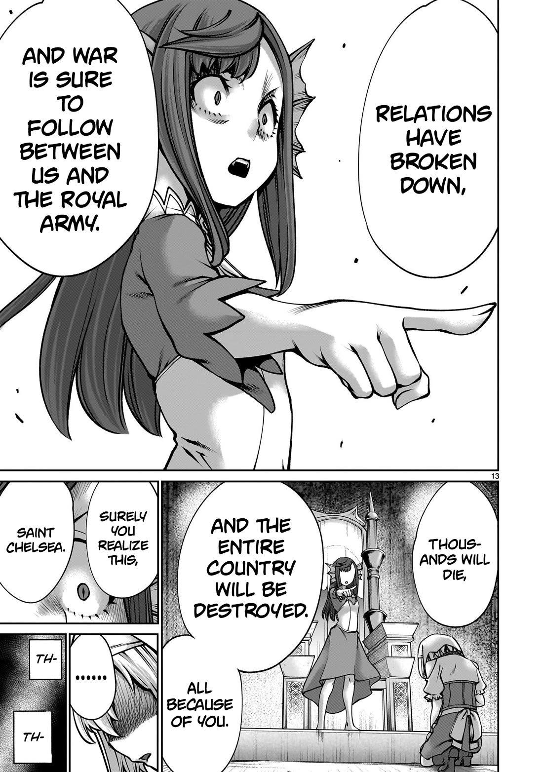 Her Strongest Ability Is Begging for Mercy, the Frustrating World Conquest Adventures of a Former Demon King Chapter 11 page 12 - Chapter 11: "Begging For Mercy From A Servant"