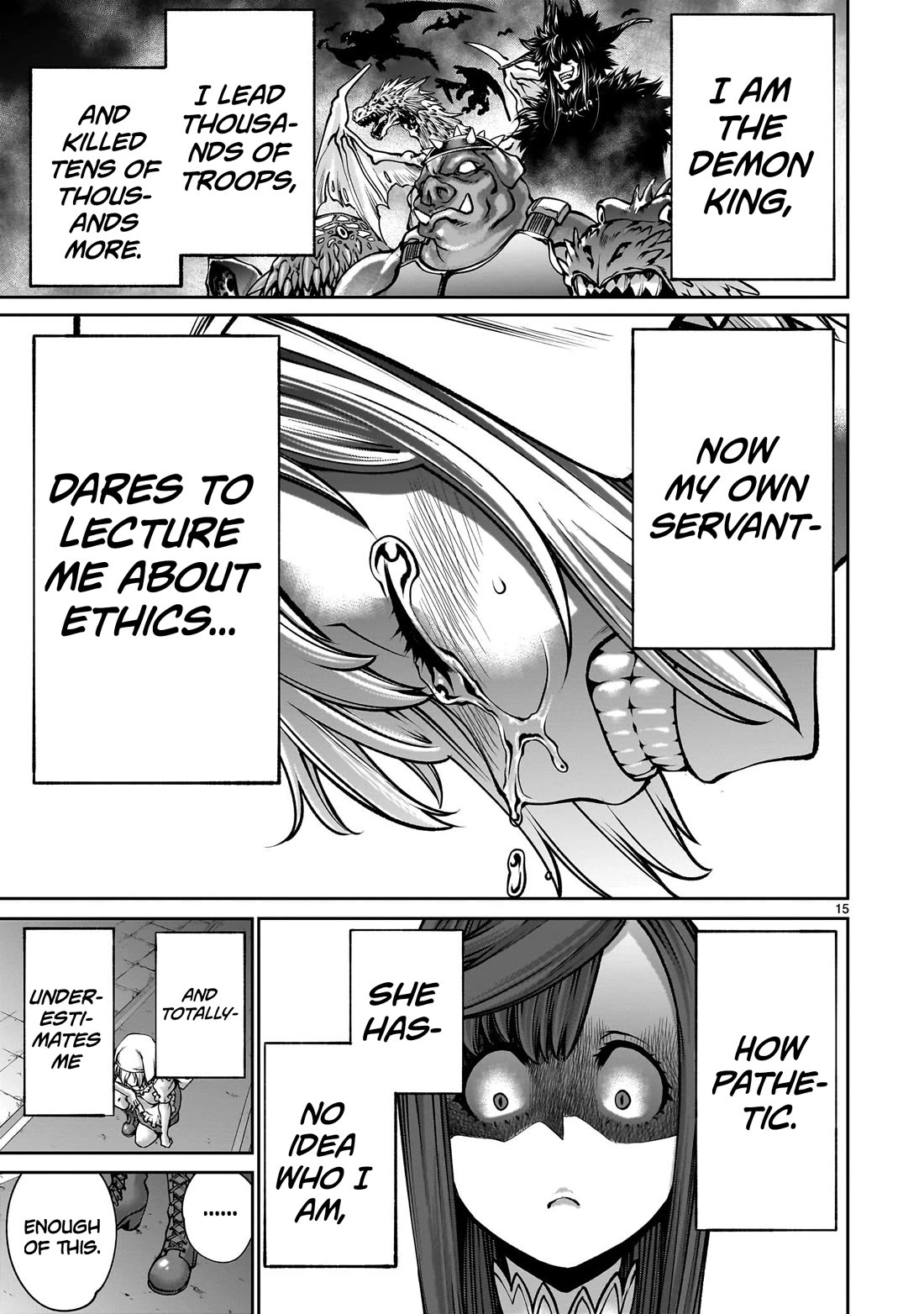 Her Strongest Ability Is Begging for Mercy, the Frustrating World Conquest Adventures of a Former Demon King Chapter 11 page 14 - Chapter 11: "Begging For Mercy From A Servant"
