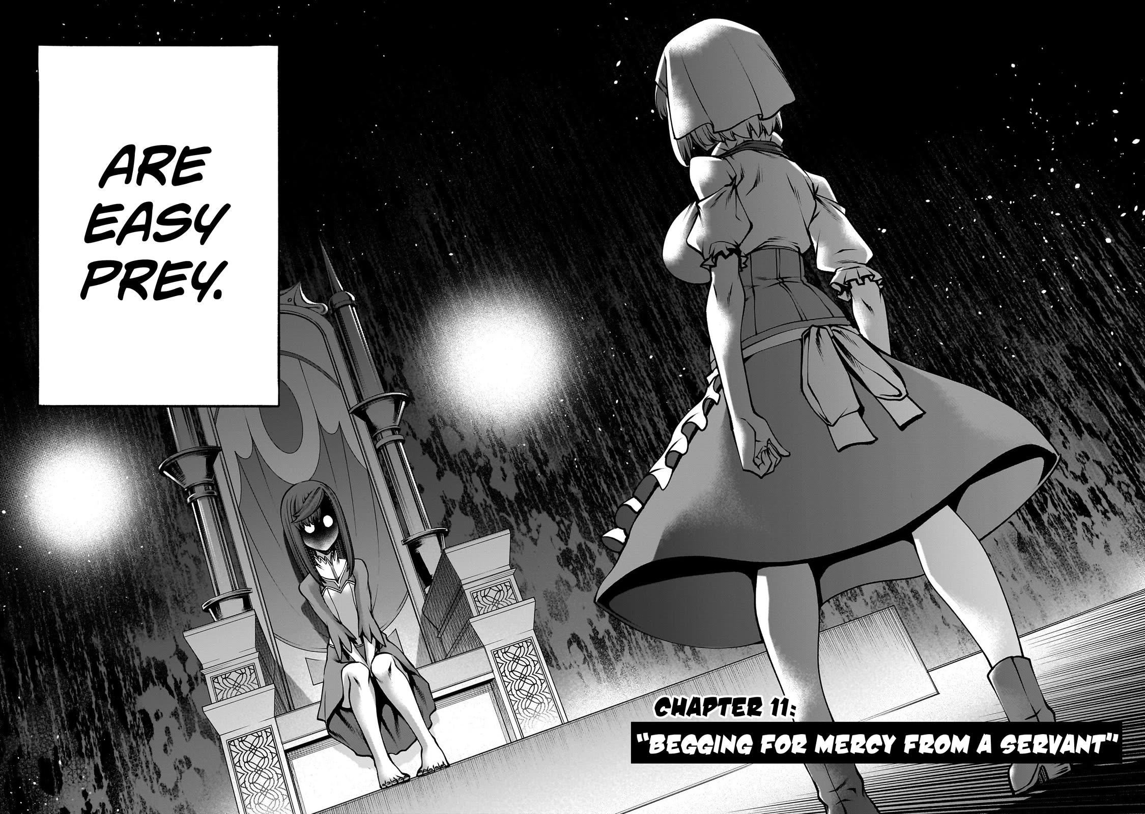 Her Strongest Ability Is Begging for Mercy, the Frustrating World Conquest Adventures of a Former Demon King Chapter 11 page 4 - Chapter 11: "Begging For Mercy From A Servant"
