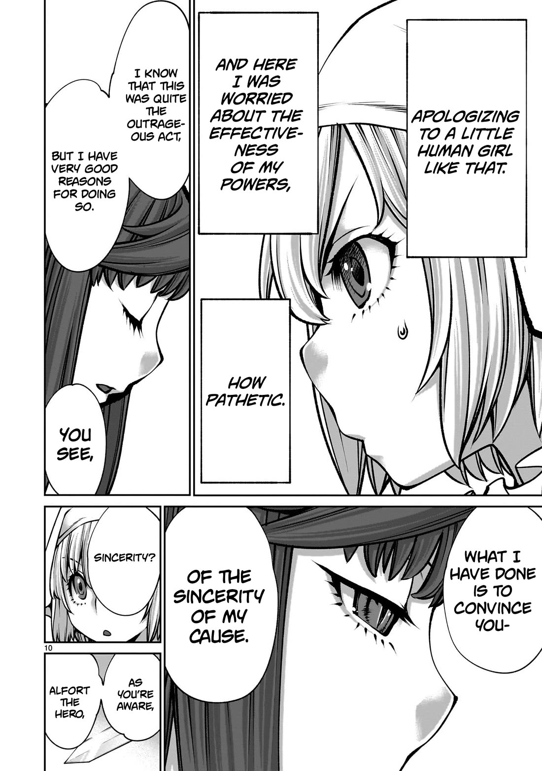 Her Strongest Ability Is Begging for Mercy, the Frustrating World Conquest Adventures of a Former Demon King Chapter 11 page 9 - Chapter 11: "Begging For Mercy From A Servant"