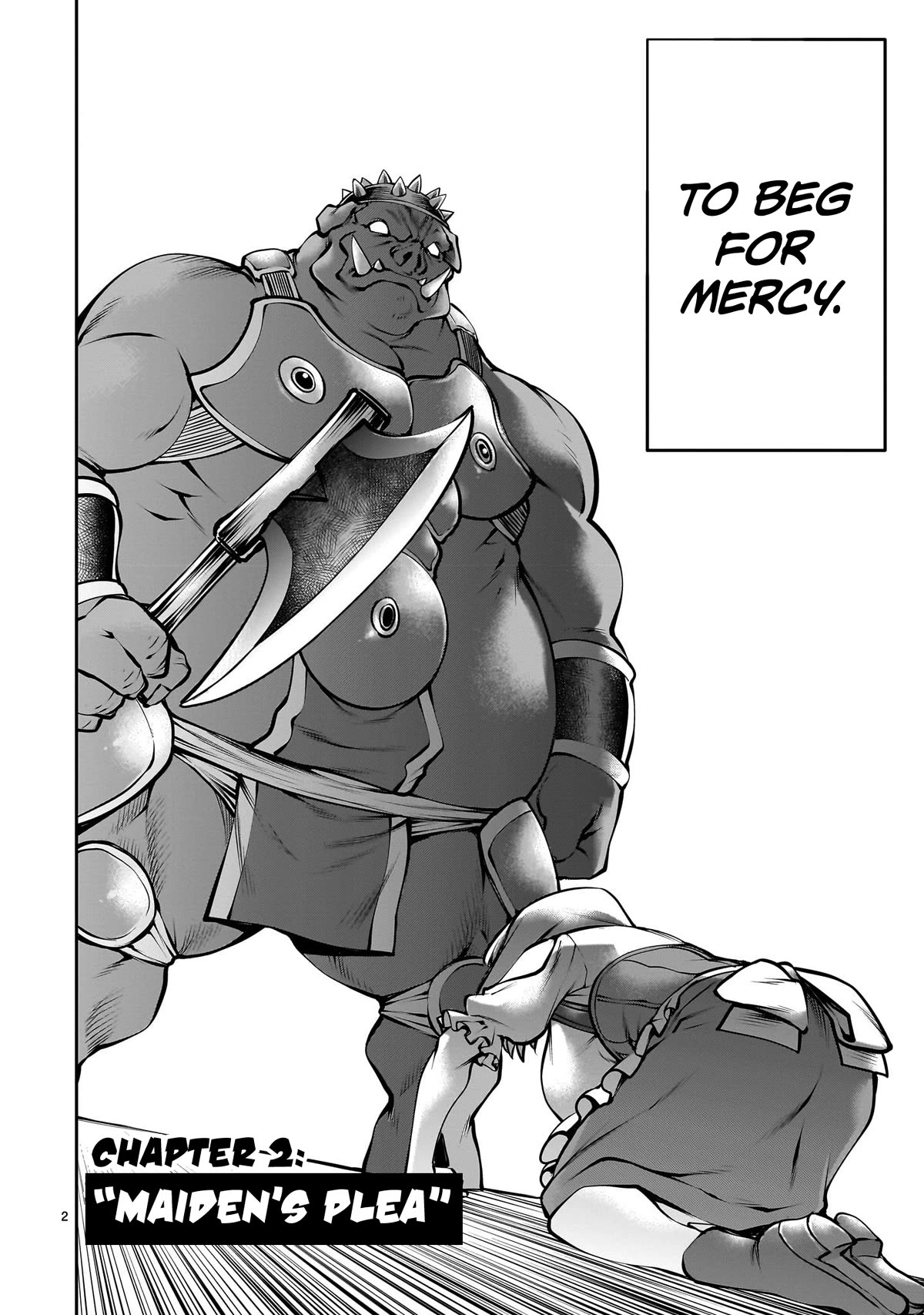 Her Strongest Ability Is Begging for Mercy, the Frustrating World Conquest Adventures of a Former Demon King Chapter 2 page 2 - Chapter 2: "Maiden's Plea"