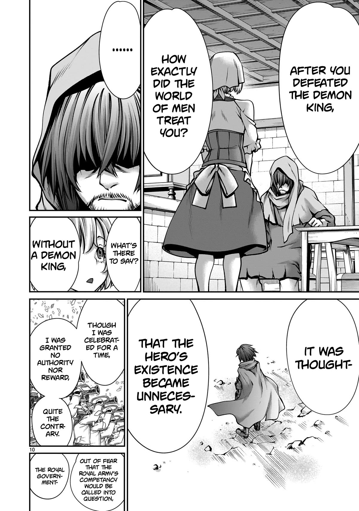 Her Strongest Ability Is Begging for Mercy, the Frustrating World Conquest Adventures of a Former Demon King Chapter 3 page 10 - Chapter 3: "Begging Mercy From A Hero"
