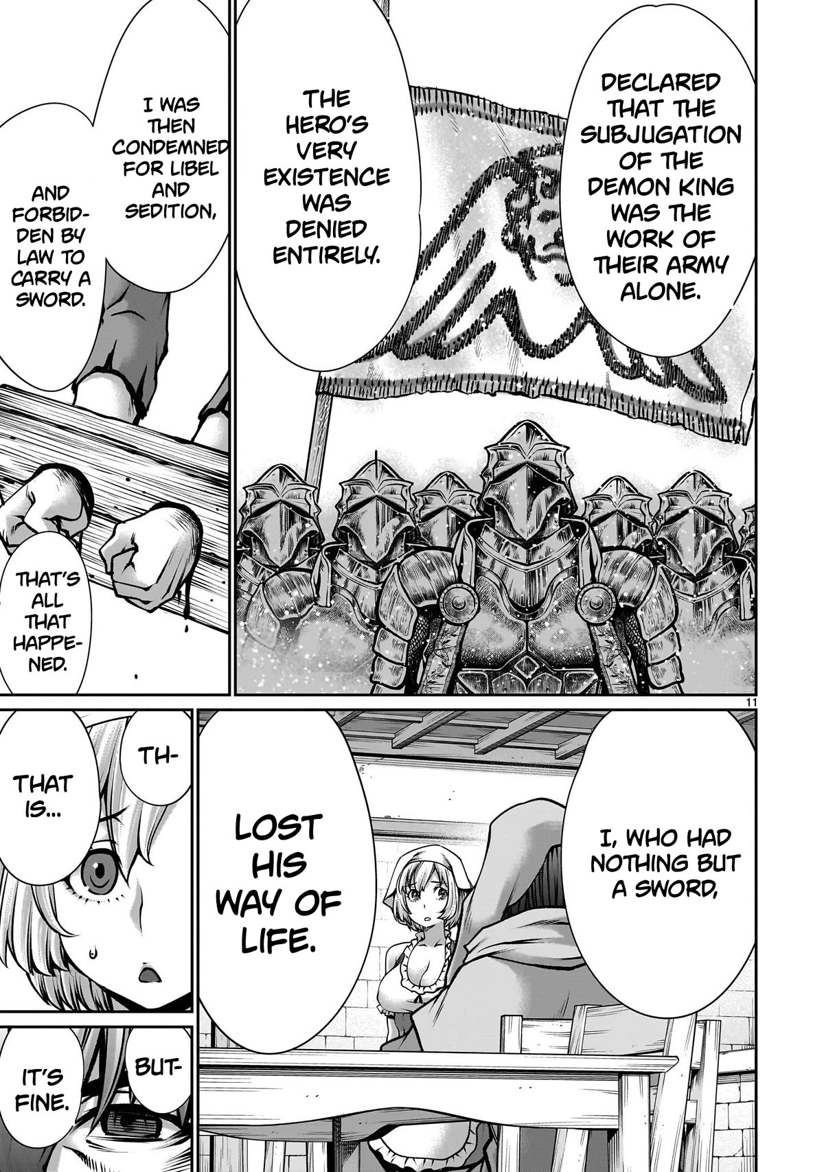 Her Strongest Ability Is Begging for Mercy, the Frustrating World Conquest Adventures of a Former Demon King Chapter 3 page 11 - Chapter 3: "Begging Mercy From A Hero"