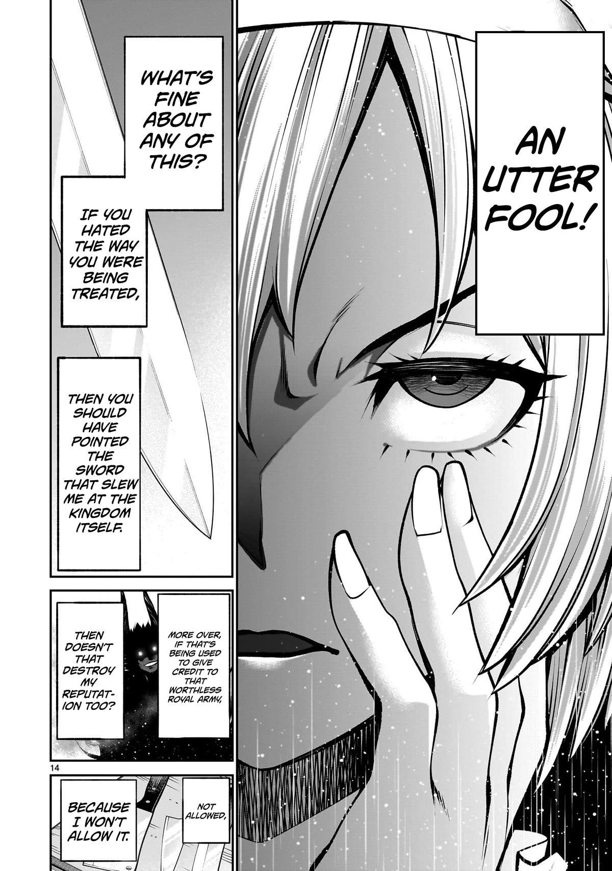 Her Strongest Ability Is Begging for Mercy, the Frustrating World Conquest Adventures of a Former Demon King Chapter 3 page 14 - Chapter 3: "Begging Mercy From A Hero"
