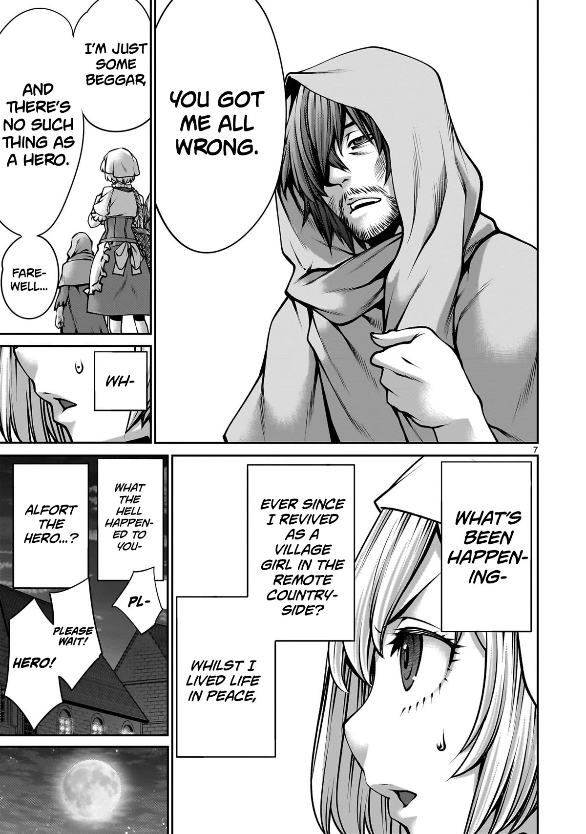 Her Strongest Ability Is Begging for Mercy, the Frustrating World Conquest Adventures of a Former Demon King Chapter 3 page 7 - Chapter 3: "Begging Mercy From A Hero"