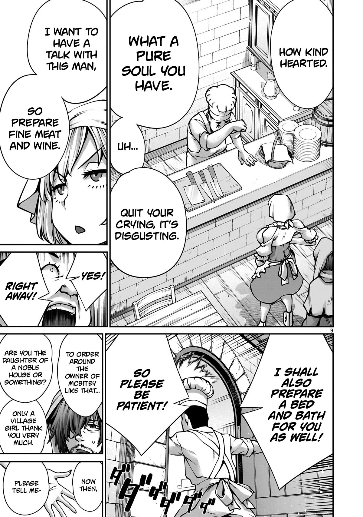 Her Strongest Ability Is Begging for Mercy, the Frustrating World Conquest Adventures of a Former Demon King Chapter 3 page 9 - Chapter 3: "Begging Mercy From A Hero"