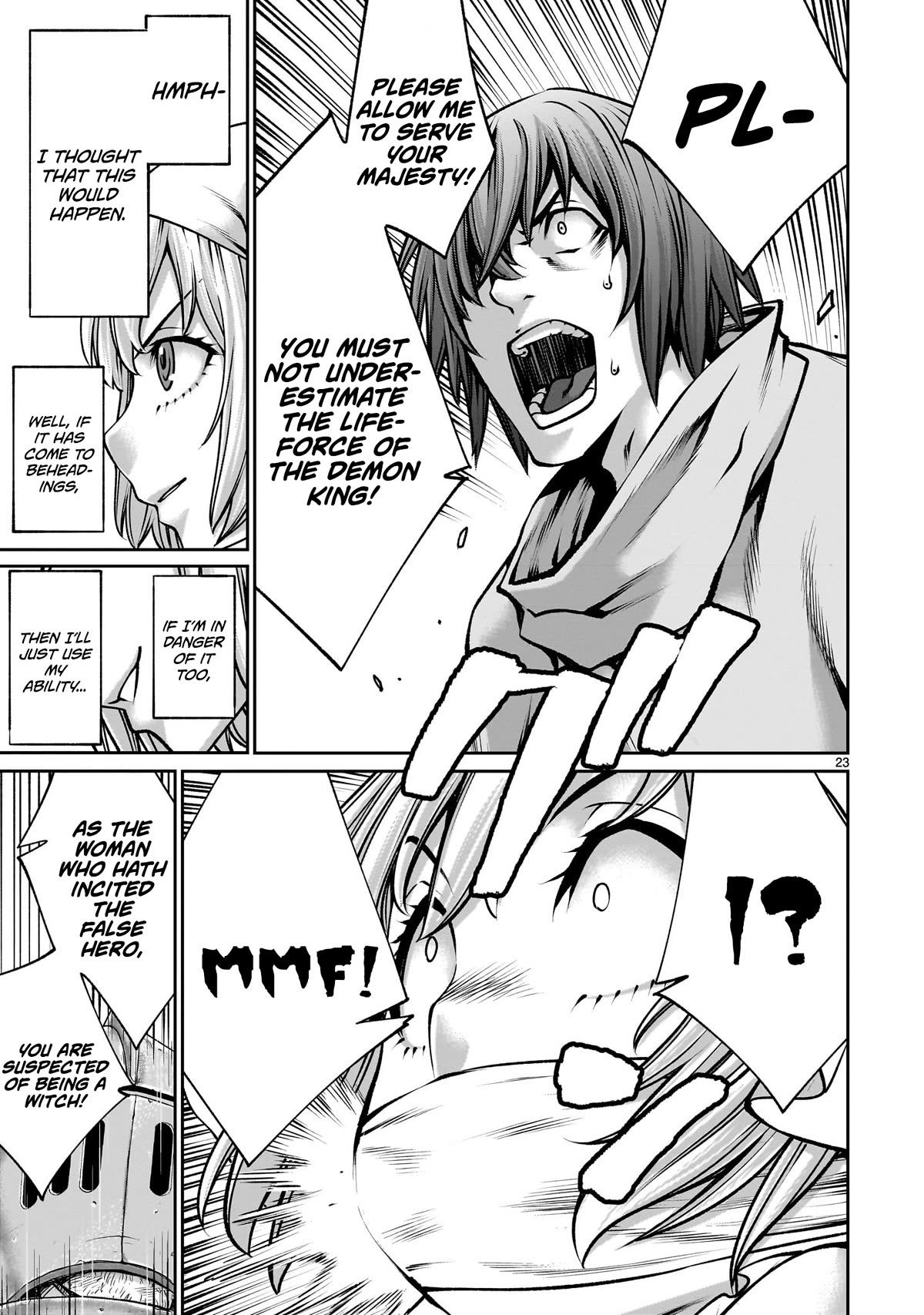 Her Strongest Ability Is Begging for Mercy, the Frustrating World Conquest Adventures of a Former Demon King Chapter 4 page 22 - Chapter 4: "I Can't Beg For Mercy"