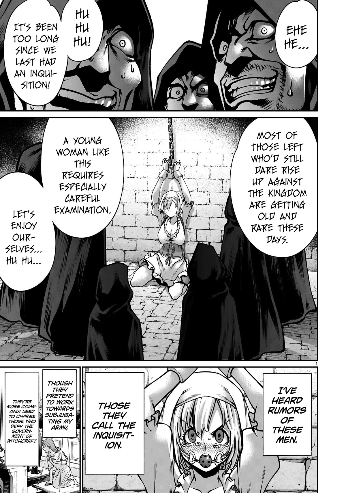Her Strongest Ability Is Begging for Mercy, the Frustrating World Conquest Adventures of a Former Demon King Chapter 5 page 1 - Chapter 5: "Begging a Dog for Mercy"