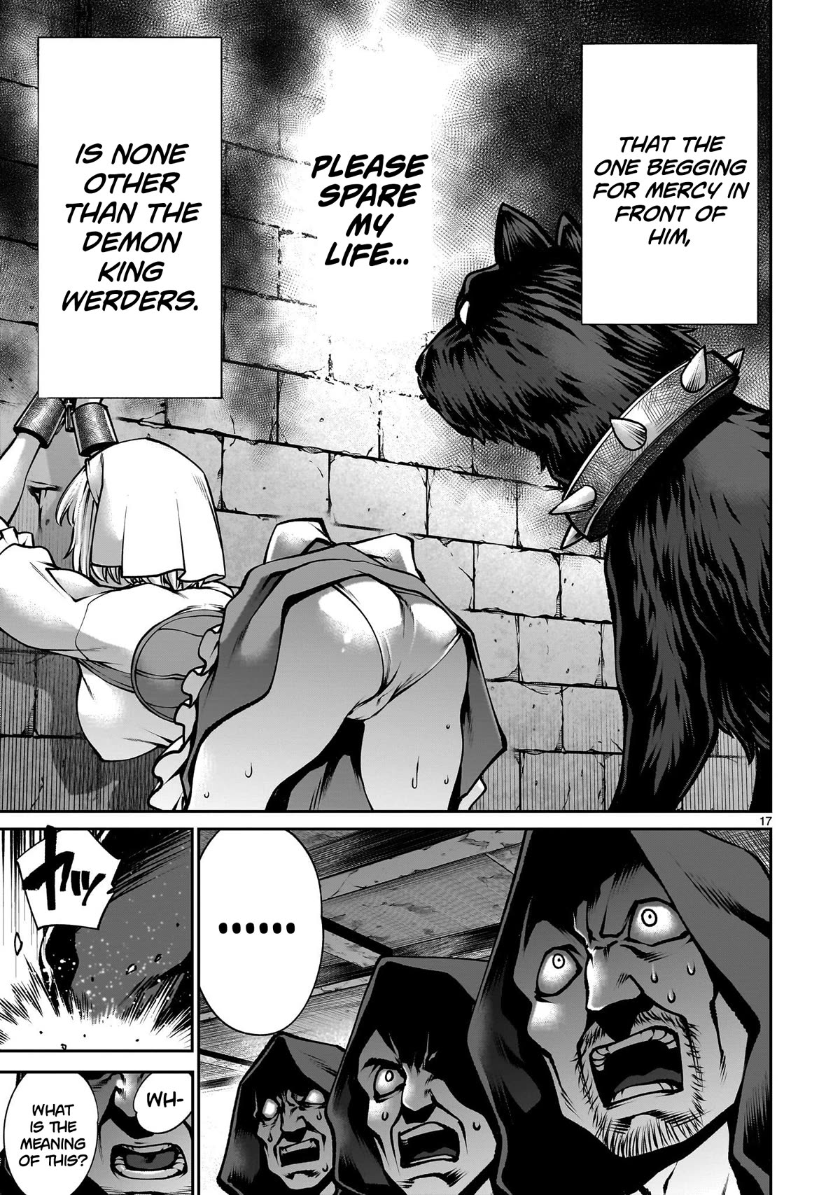 Her Strongest Ability Is Begging for Mercy, the Frustrating World Conquest Adventures of a Former Demon King Chapter 5 page 16 - Chapter 5: "Begging a Dog for Mercy"
