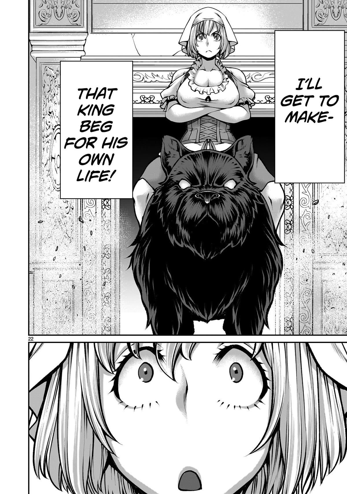 Her Strongest Ability Is Begging for Mercy, the Frustrating World Conquest Adventures of a Former Demon King Chapter 5 page 21 - Chapter 5: "Begging a Dog for Mercy"